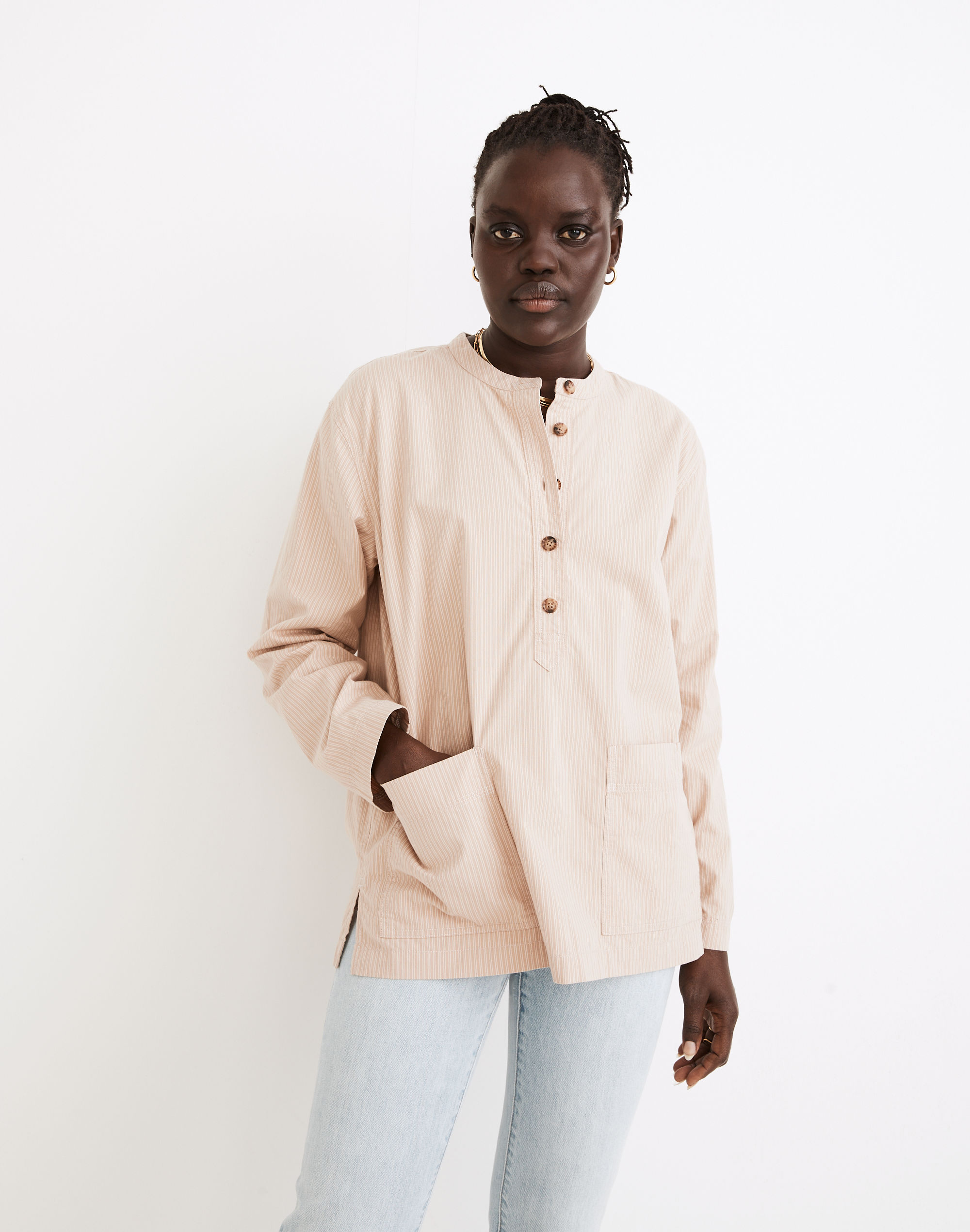 Madewell x Backdrop Studio Hours Artist Smock Top |