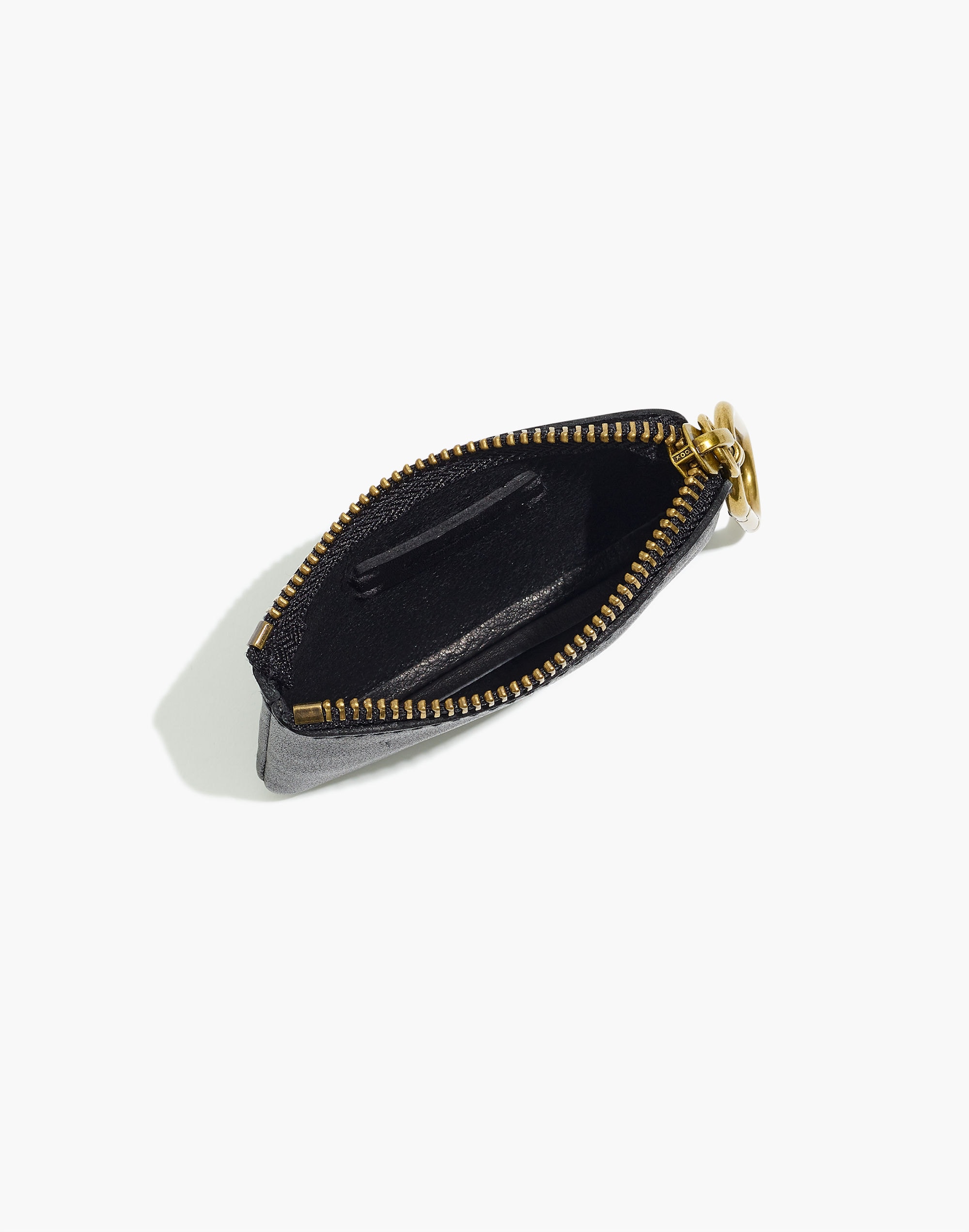 The Leather Carabiner Mini Pouch | Madewell