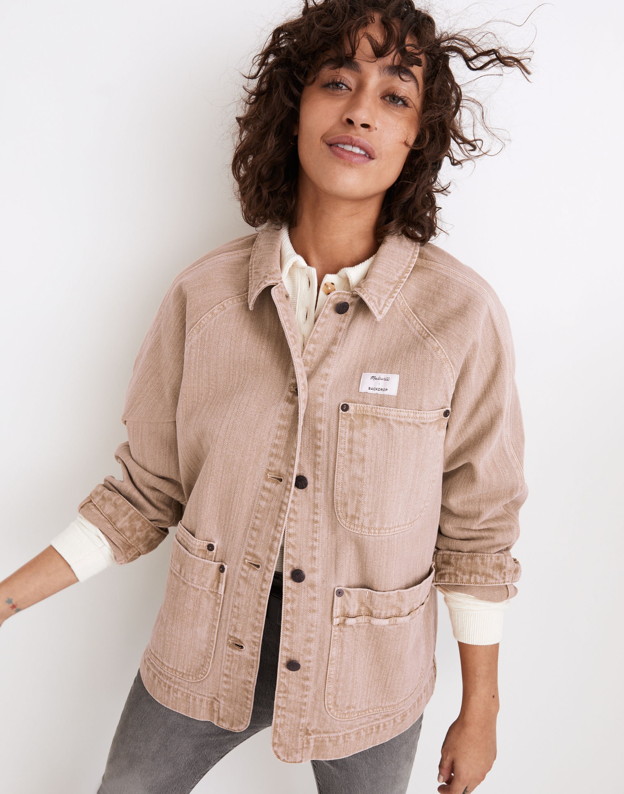 Madewell x Backdrop Studio Hours Oversized Chore Jacket | Madewell