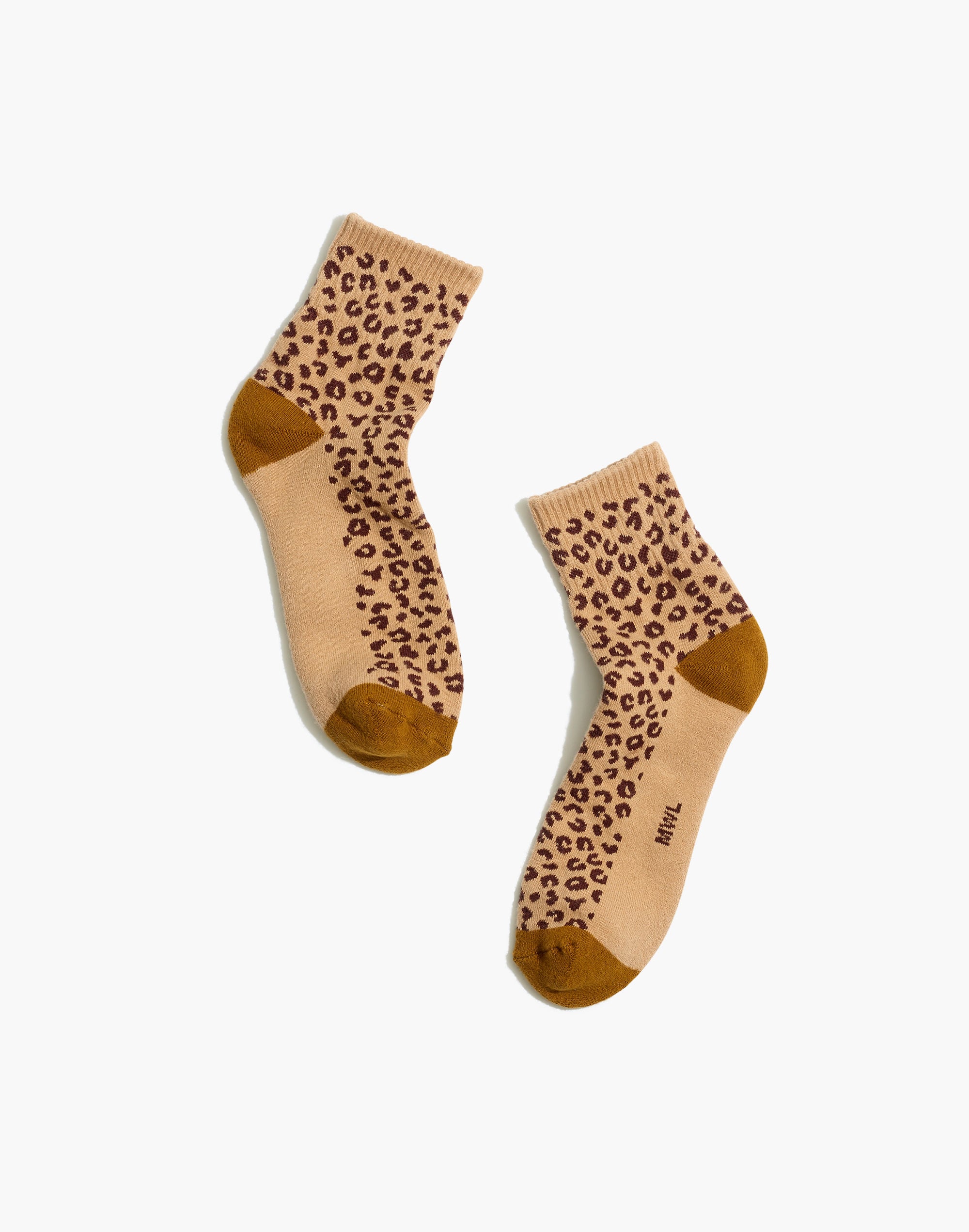 MWL Cloudlift Sneaker Ankle Socks in Leopard Print | Madewell