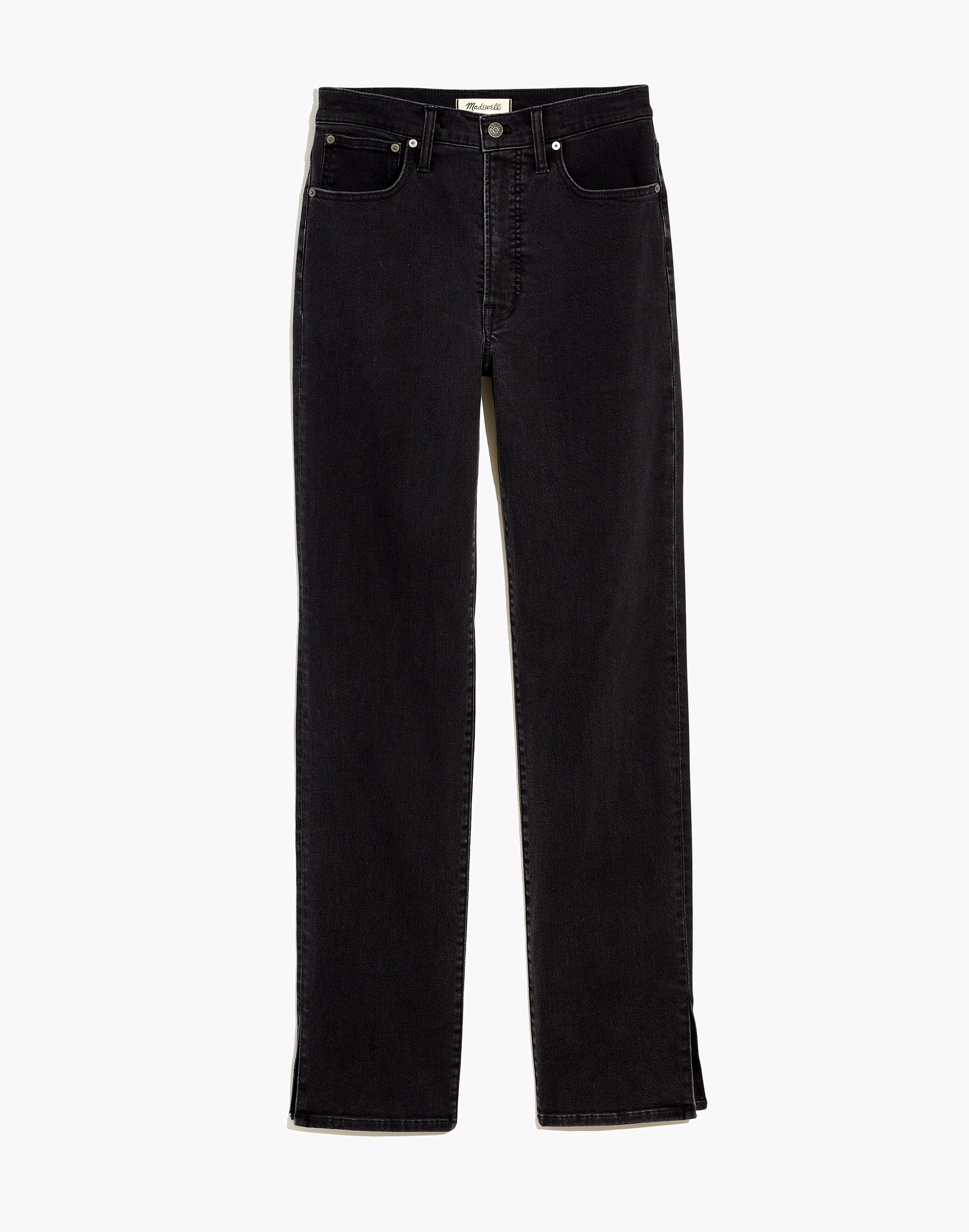 The Perfect Vintage Straight Jean in Nela Wash: Slit-Hem Edition