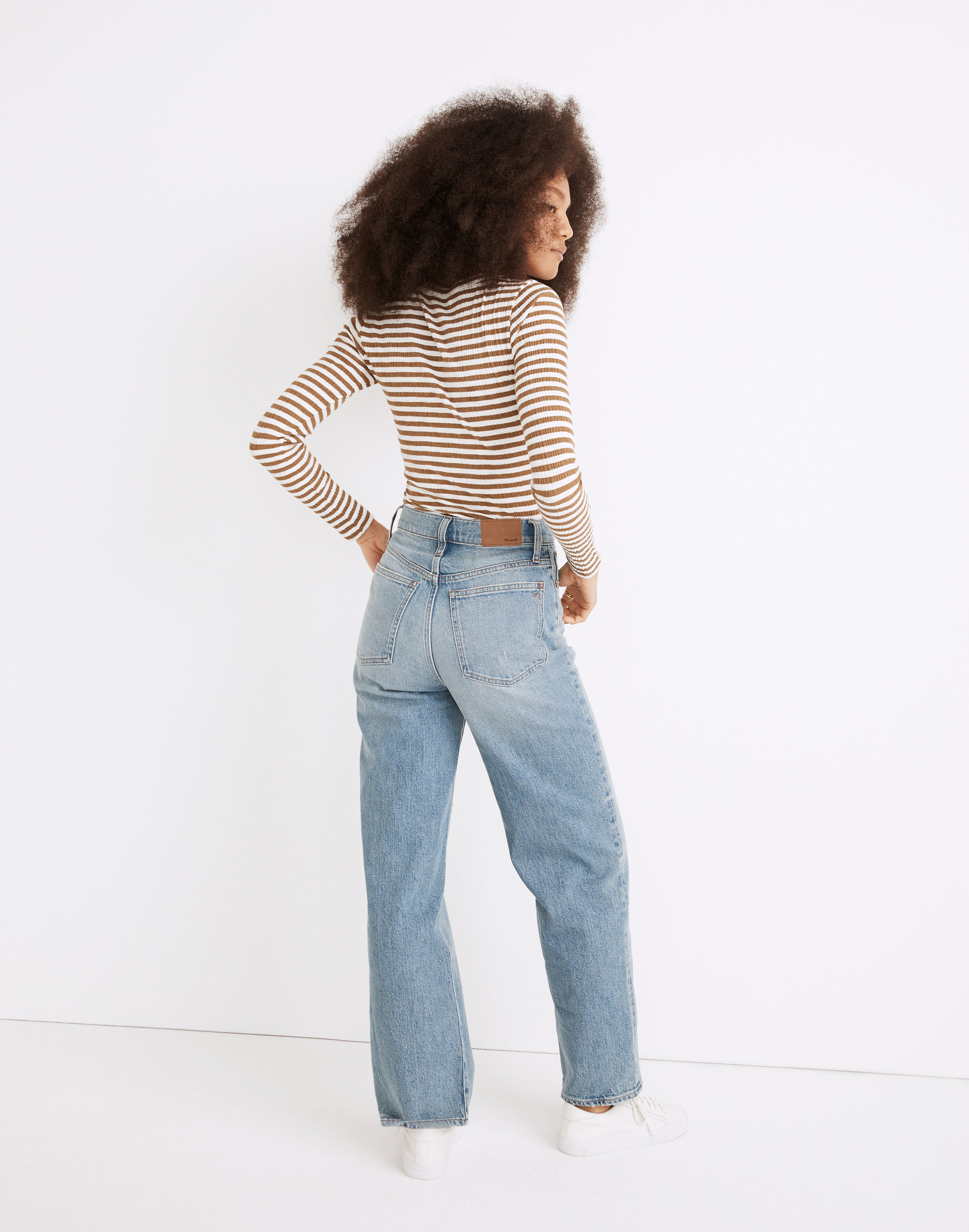 The Perfect Vintage Wide-Leg Full-Length Jean in Elmont Wash