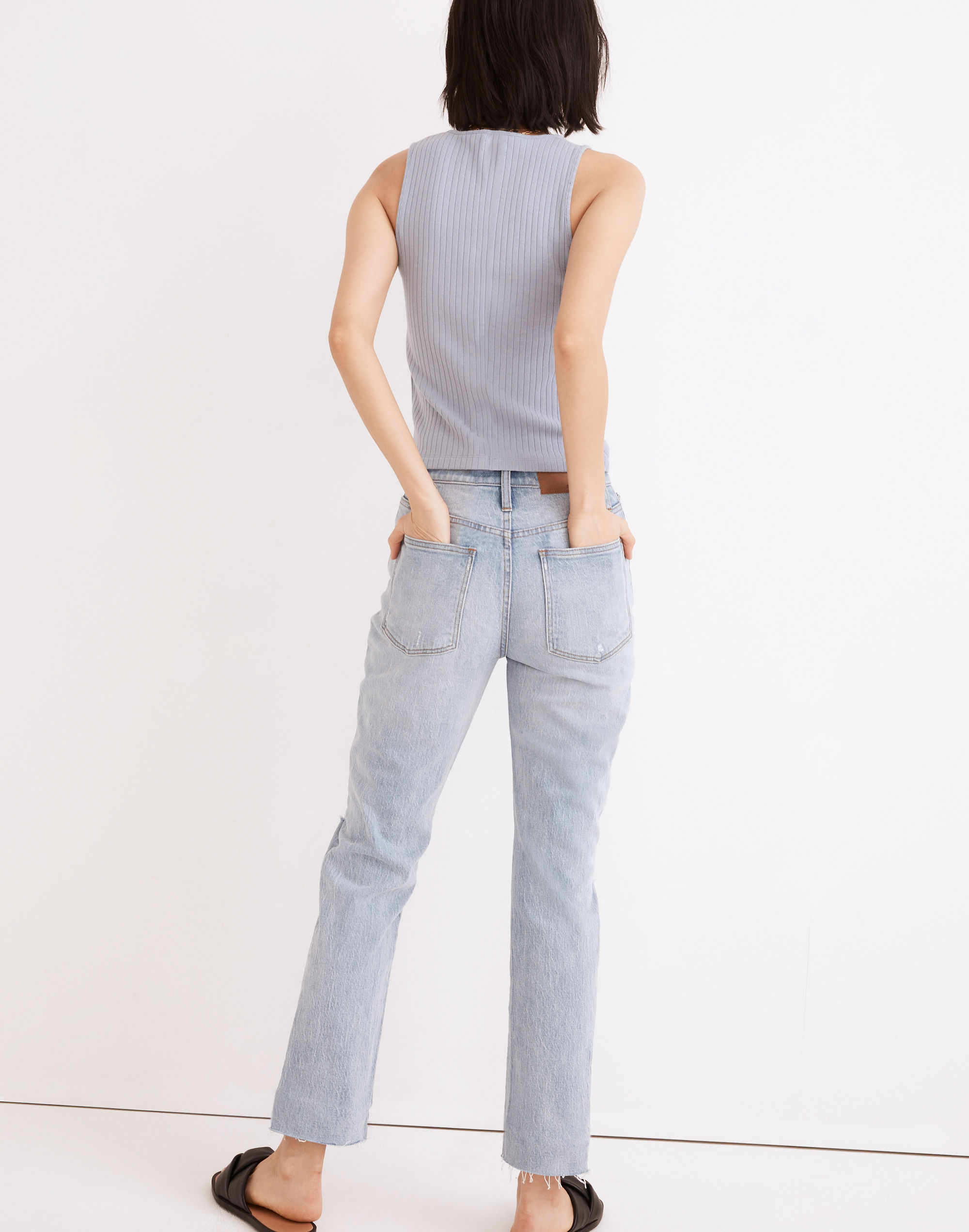 The High-Rise Slim Boyjean in Prentice Wash: Ripped Edition | Madewell