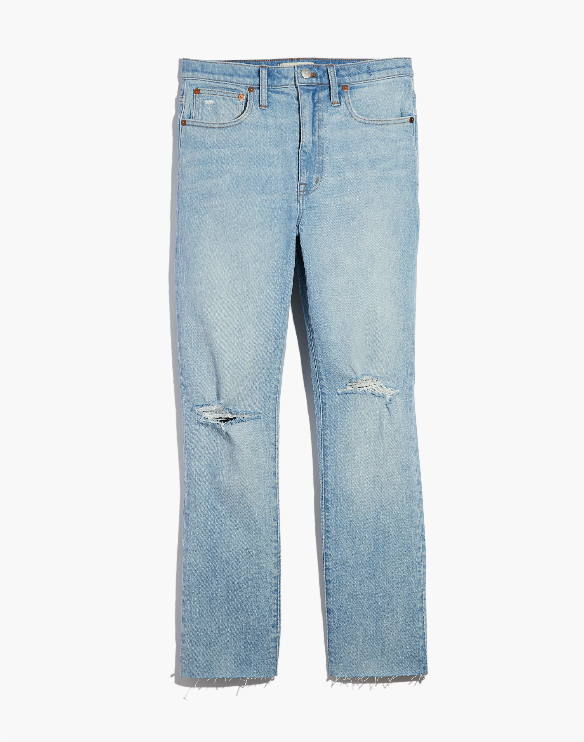 The High-Rise Slim Boyjean Prentice Wash: Ripped Edition | Madewell