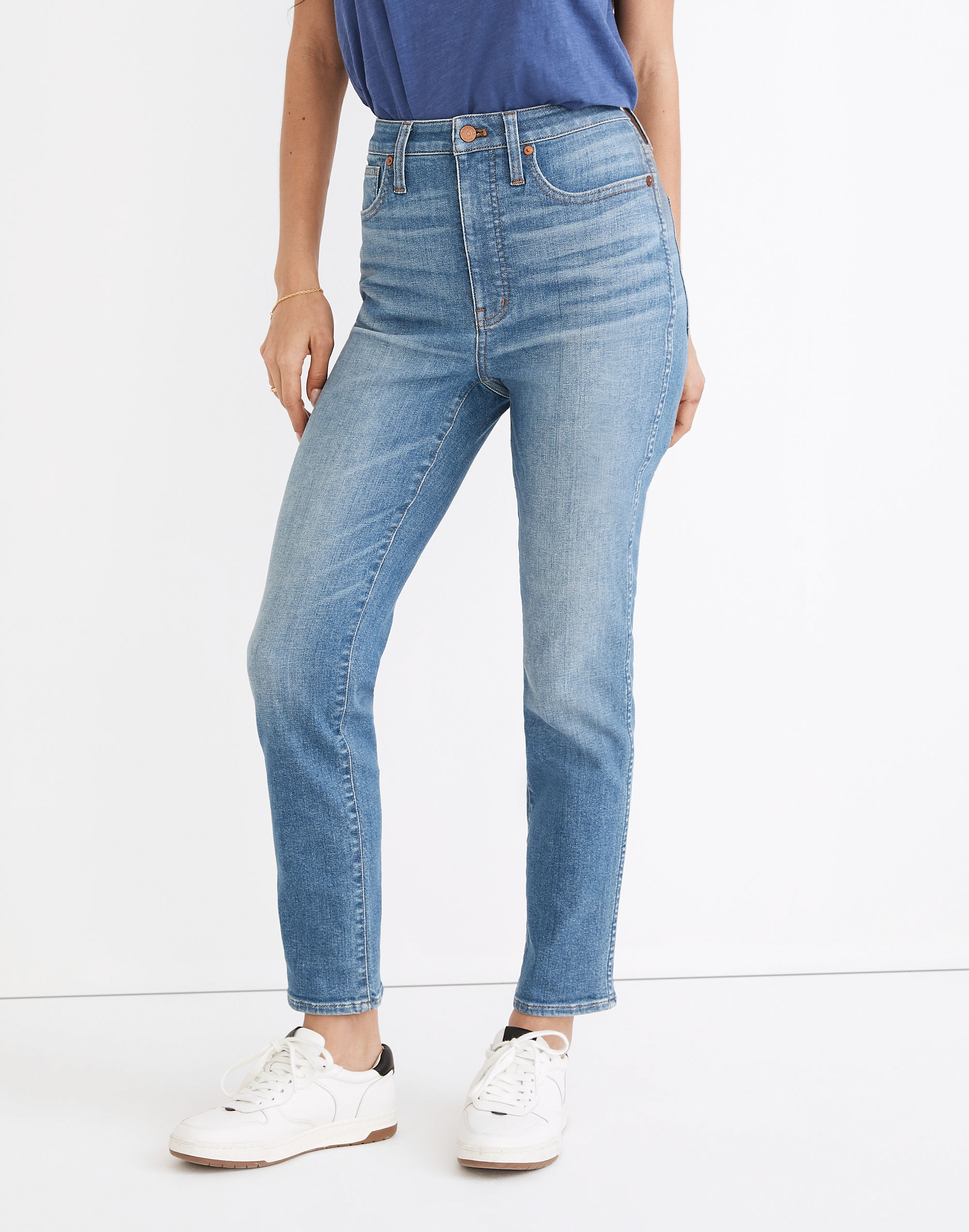 Tall Curvy Stovepipe Jeans in Manchester Wash