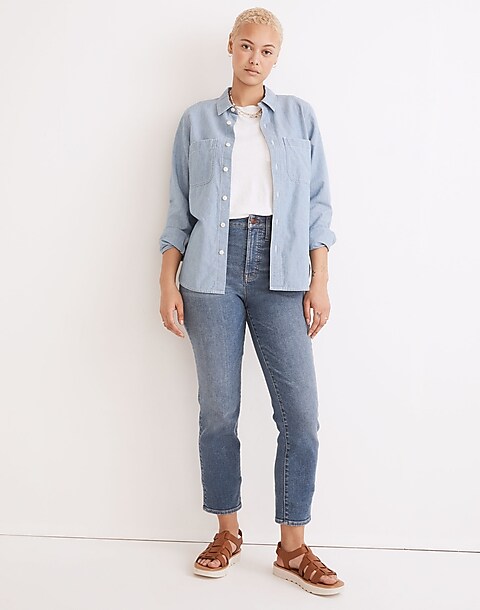 The Petite Curvy Perfect Vintage Jean in Finney Wash