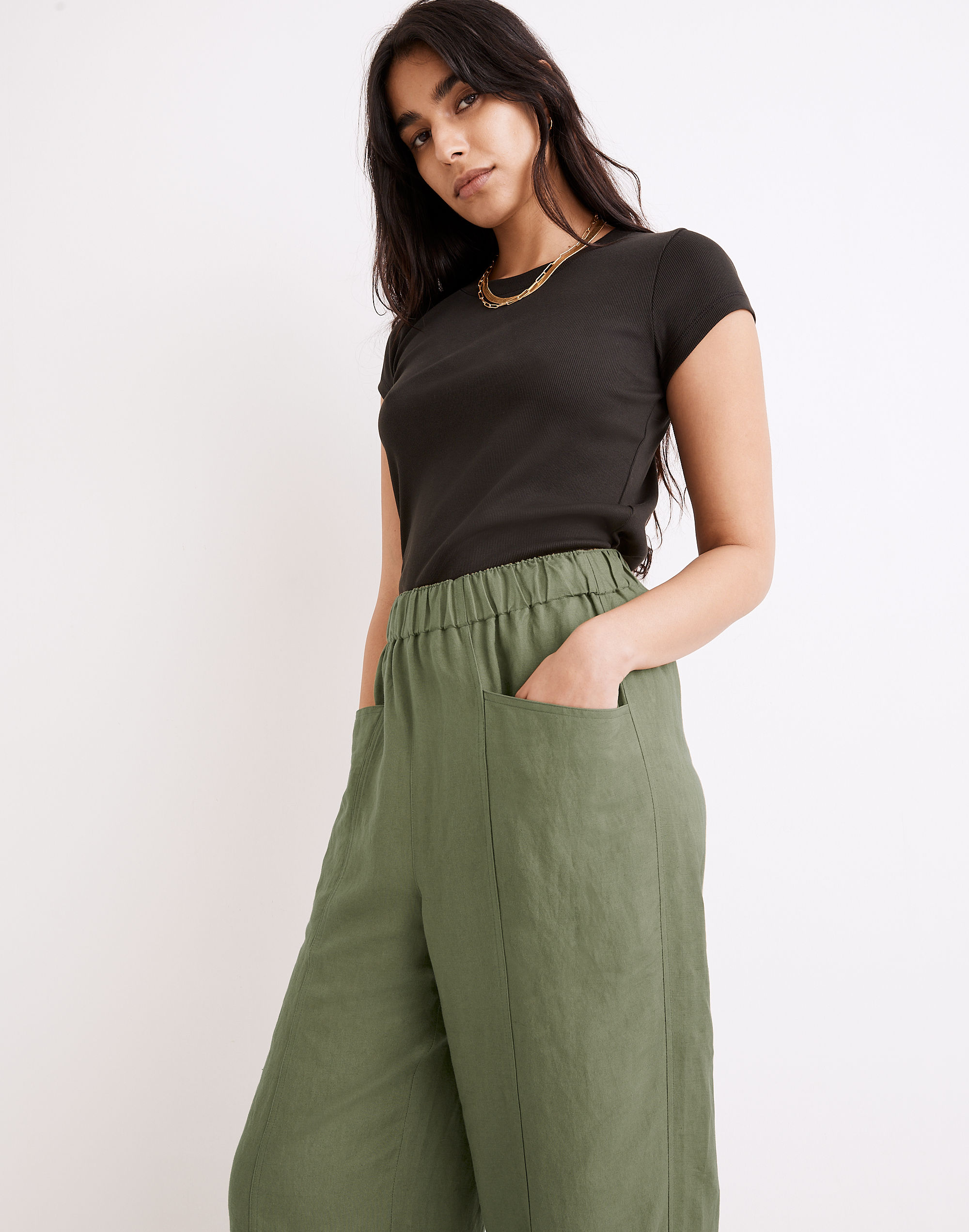 Madewell Cute Black Womens Linen Pants Size M - $49 - From Geena