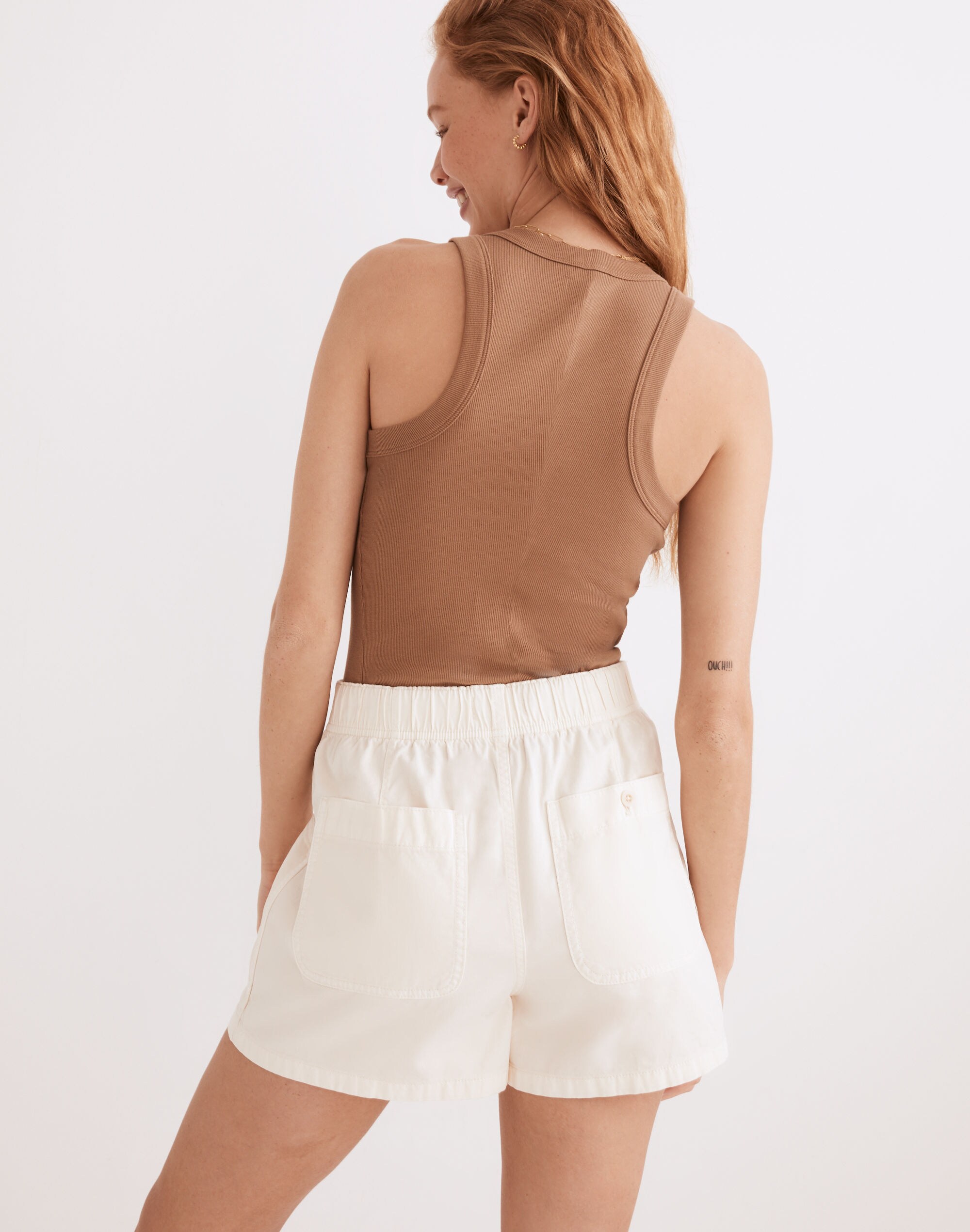 Garment-Dyed Pull-On Utility Shorts | Madewell