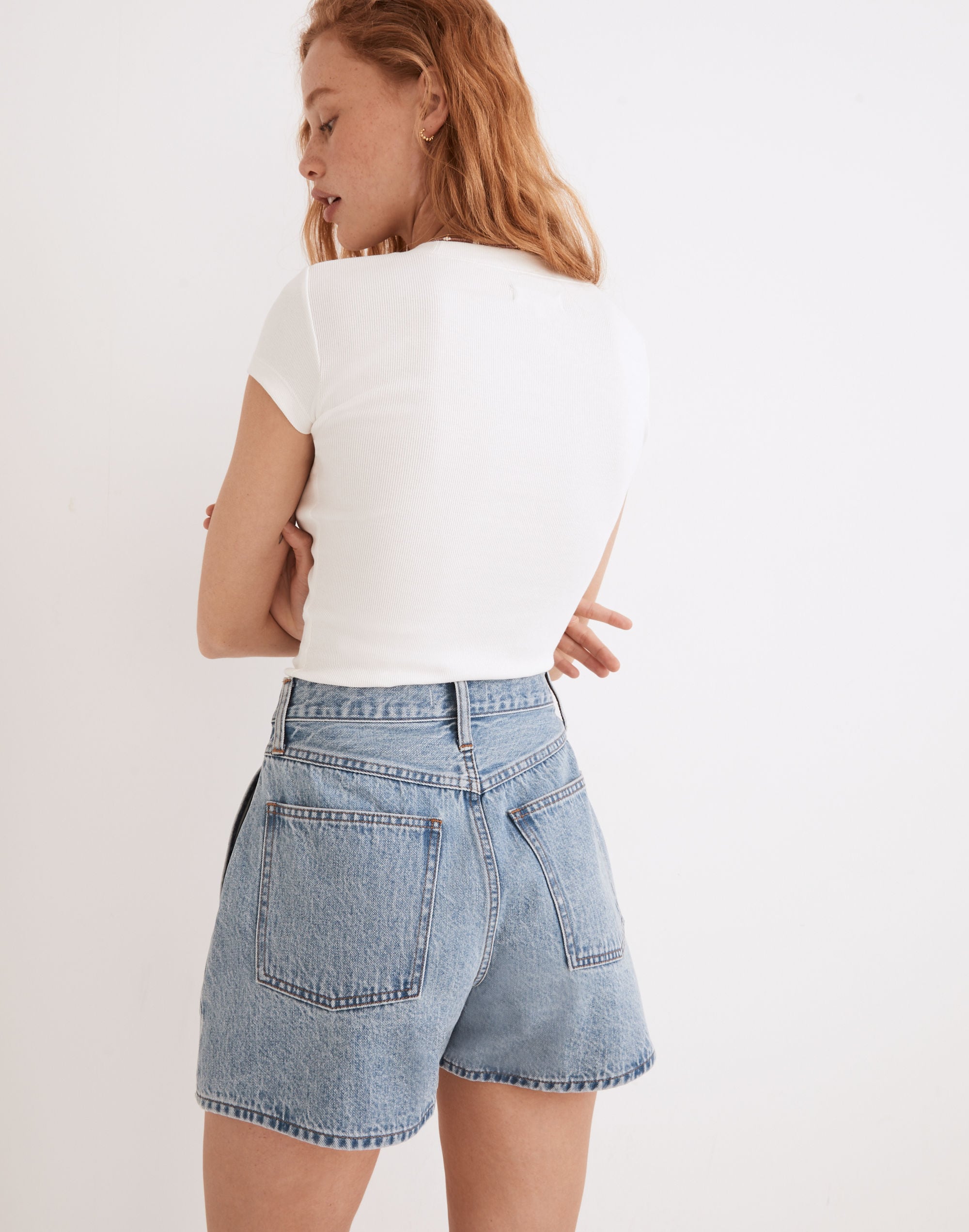 Denim Yoke Shorts Verner Wash | Madewell