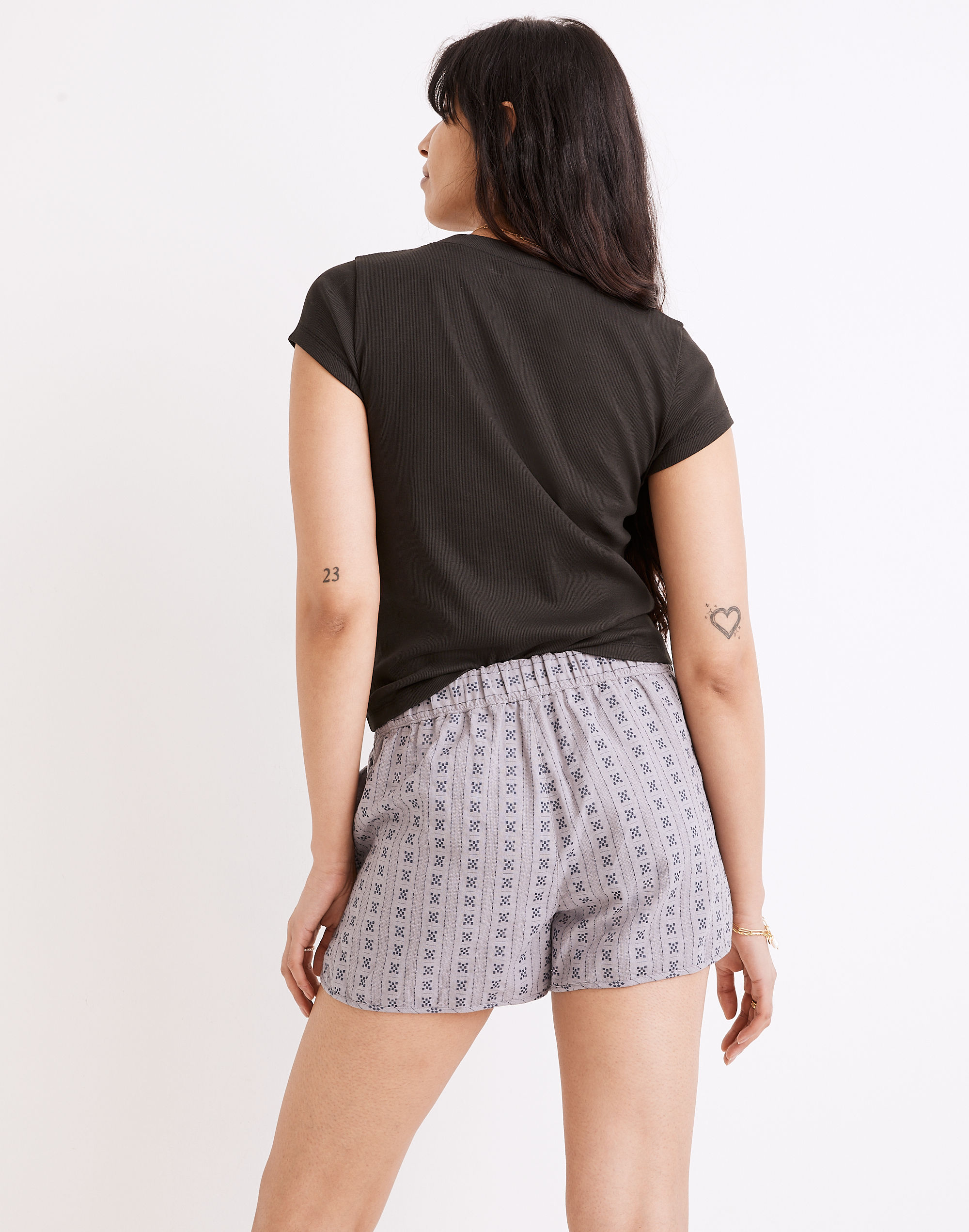 SS-Printed Netting Dolphin Shorts