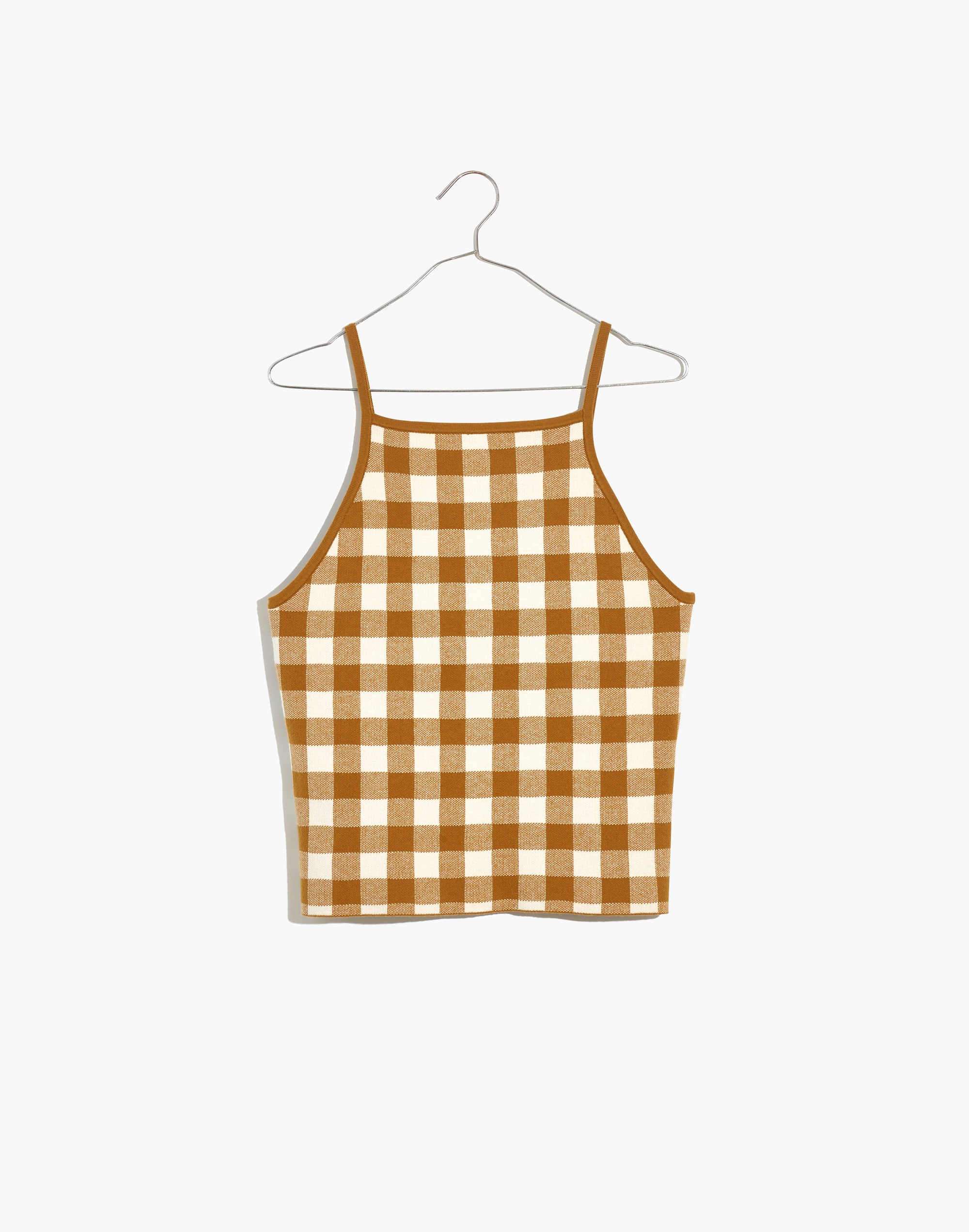 Gingham Apron Sweater Tank | Madewell