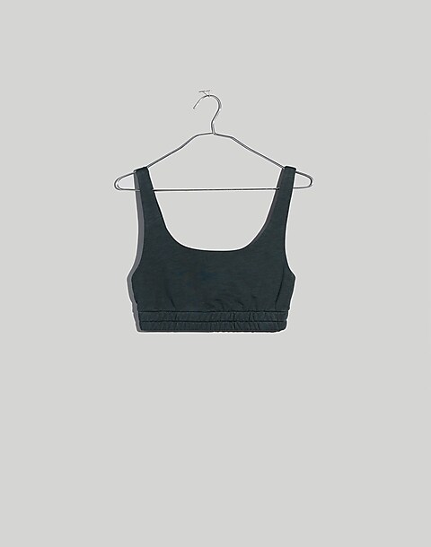 MADEWELL MWL Top Womens Small S Black Form Racerback Crop NEW Athletic  NA554