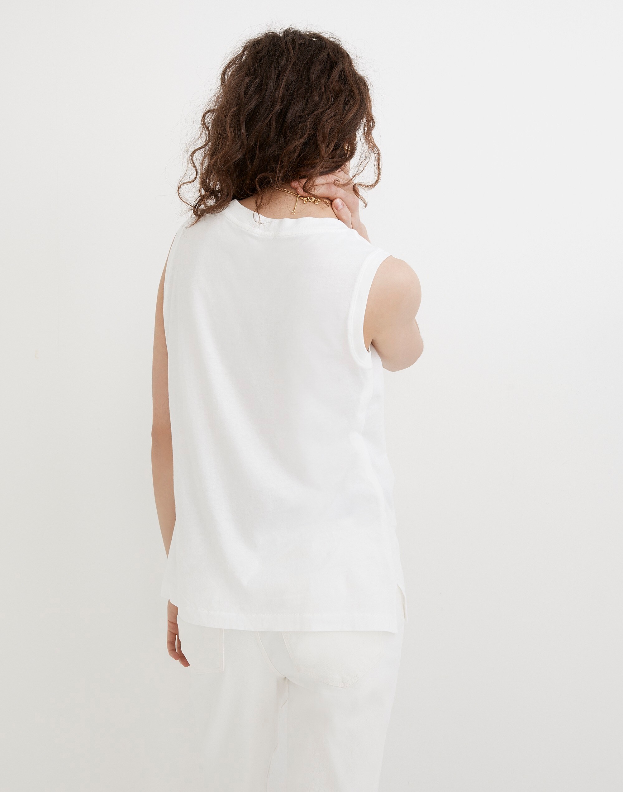 Softfade Cotton Oversized Muscle Tank | Madewell