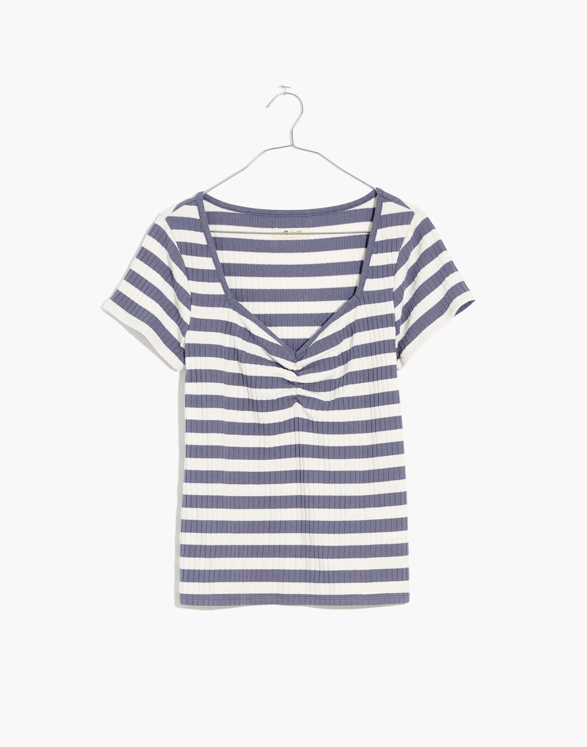 Ribbed Sweetheart Tee in Stripe | Madewell