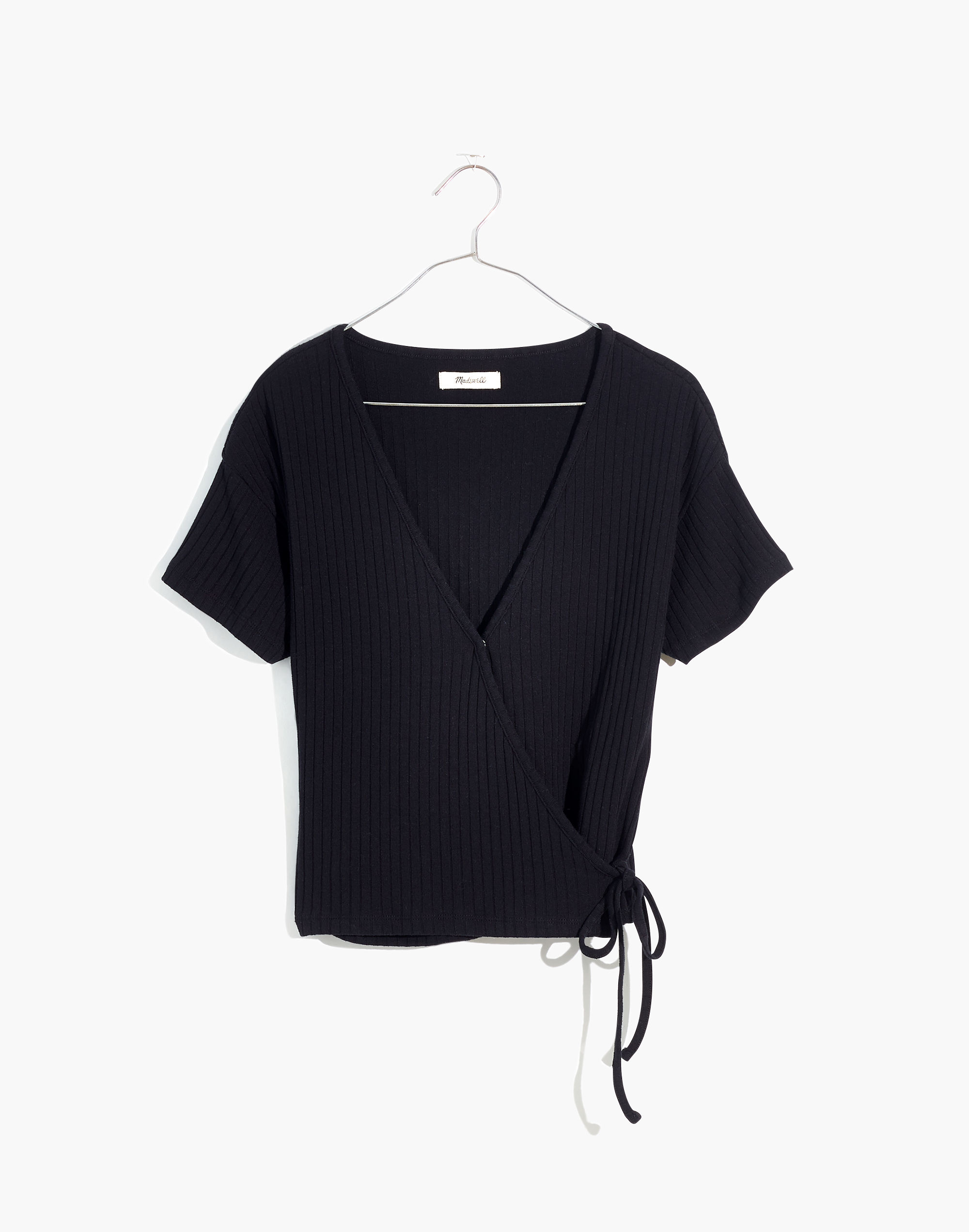 Ribbed Wrap Crop Top | Madewell