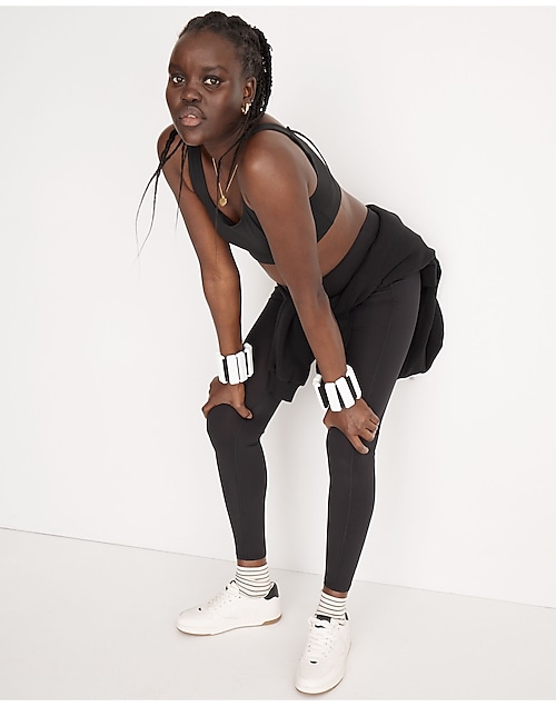 Sleeveless High Neckline Yoga Top Gym Stacked Leggings Women′ S