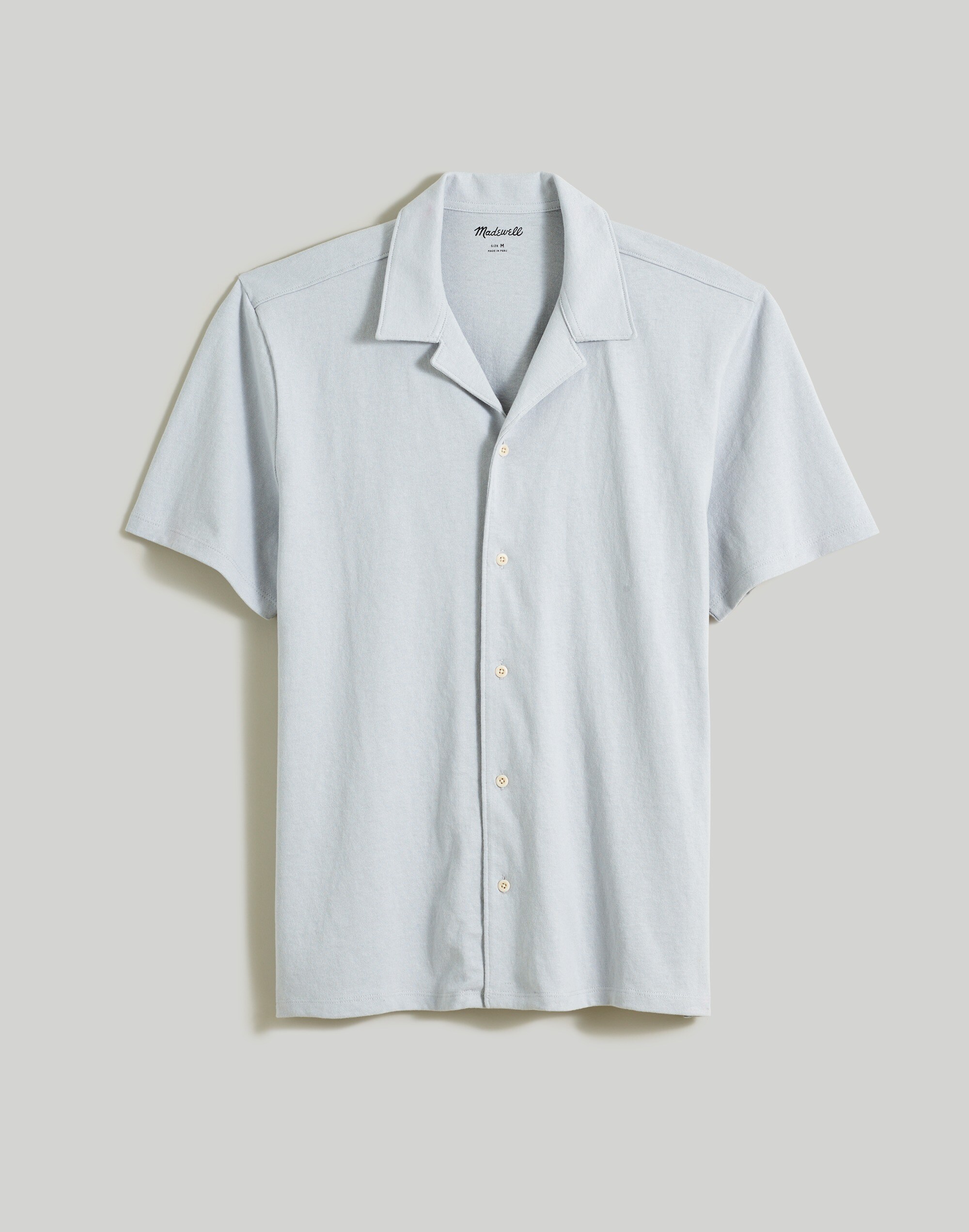 Knit Easy Short-Sleeve Camp Shirt | Madewell