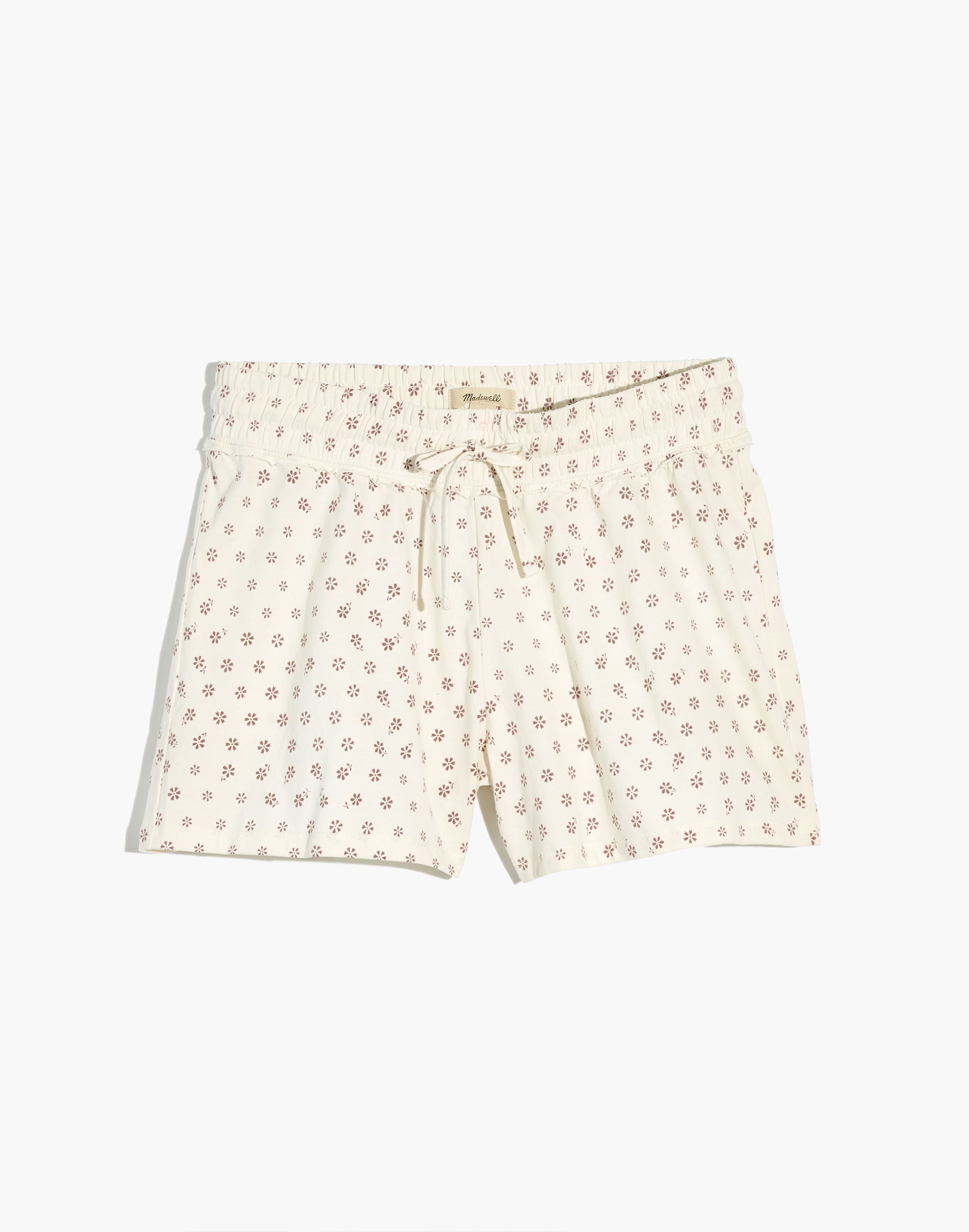 Raw-Edge Pajama Shorts Bandana Flower | Madewell