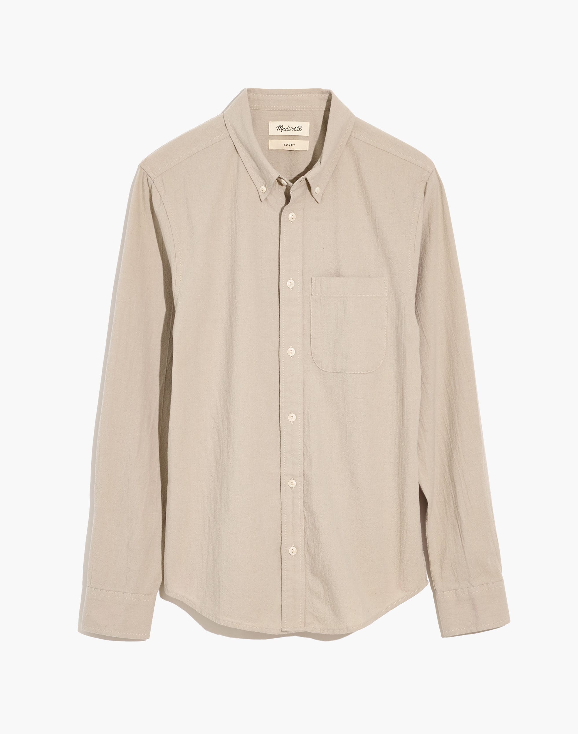 Crinkle Cotton Perfect Long-Sleeve Shirt | Madewell