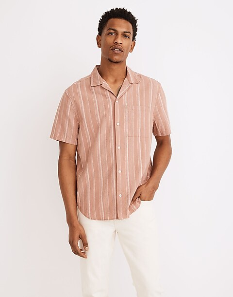 Hemp-Cotton Easy Short-Sleeve Shirt