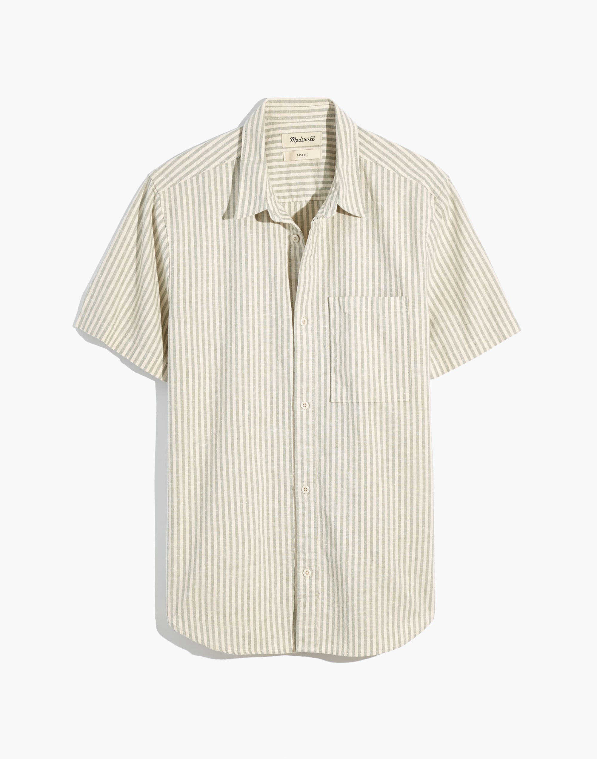 Hemp-Cotton Easy Short-Sleeve Shirt | Madewell