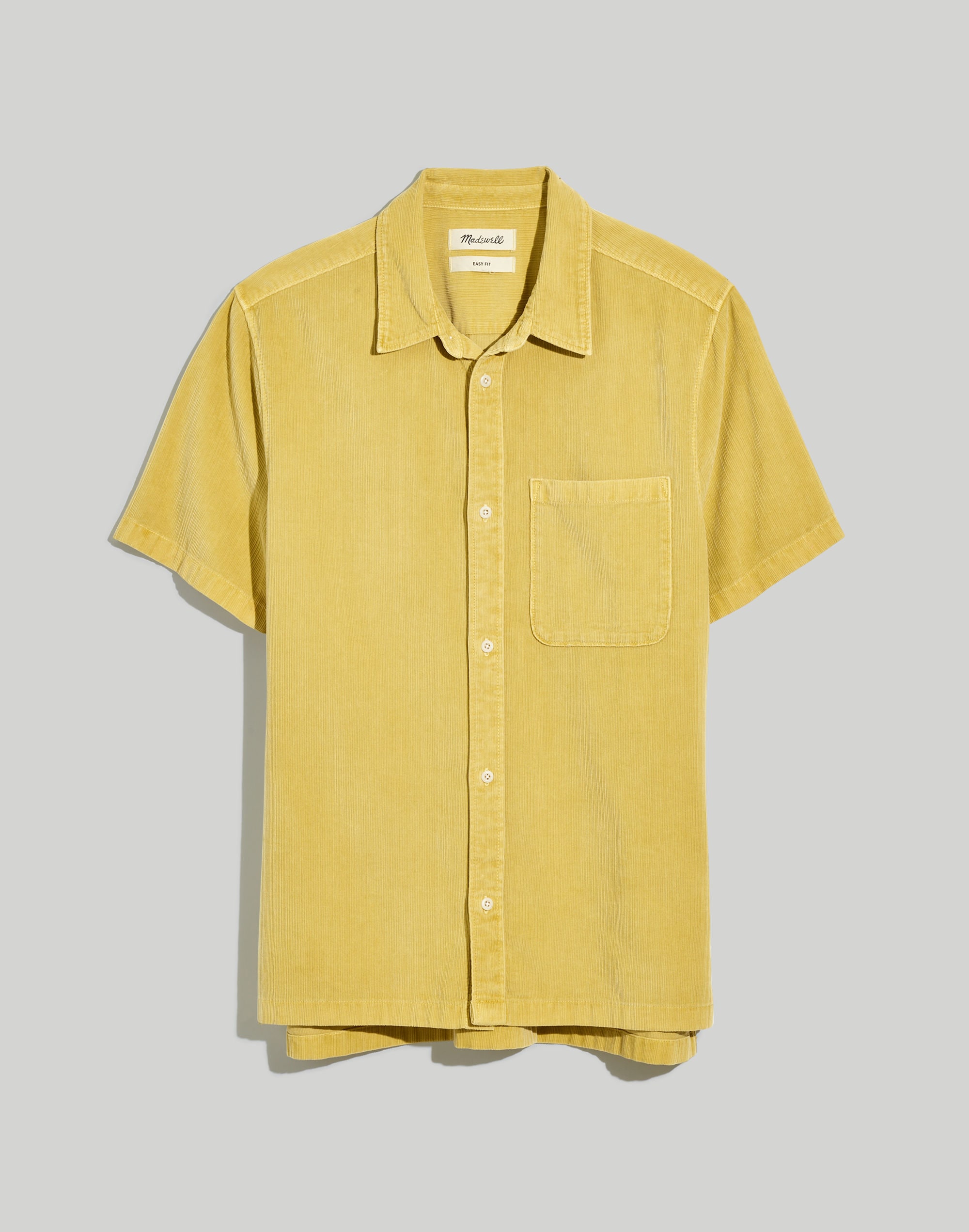 Variegated Corduroy Easy Short-Sleeve Shirt | Madewell