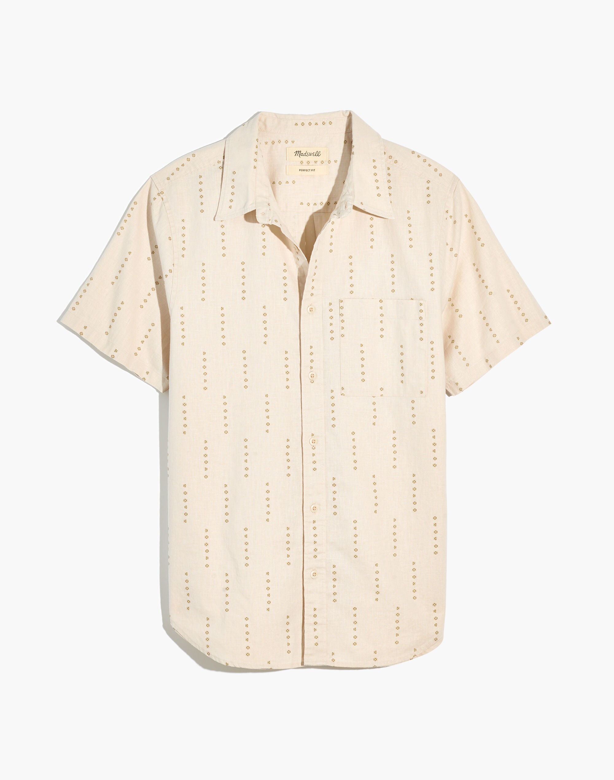 Hemp-Cotton Perfect Short-Sleeve Shirt | Madewell