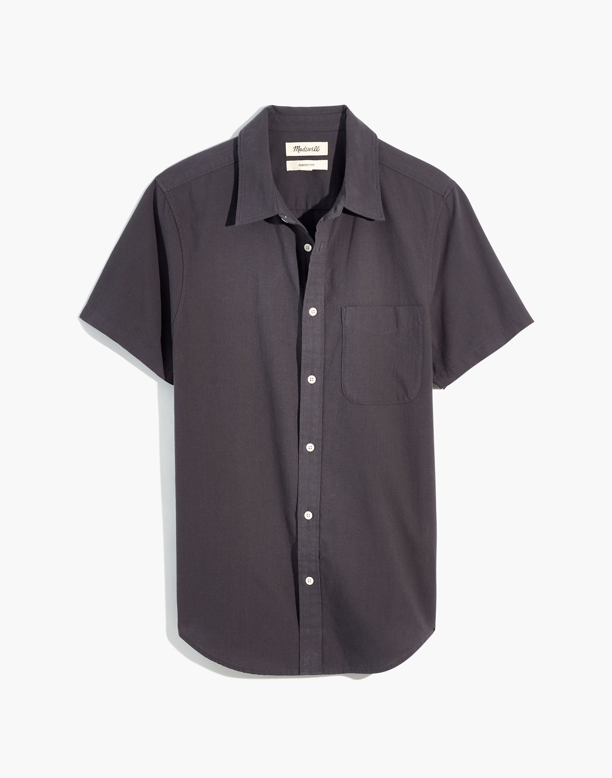 Crinkle Cotton Perfect Short-Sleeve Shirt