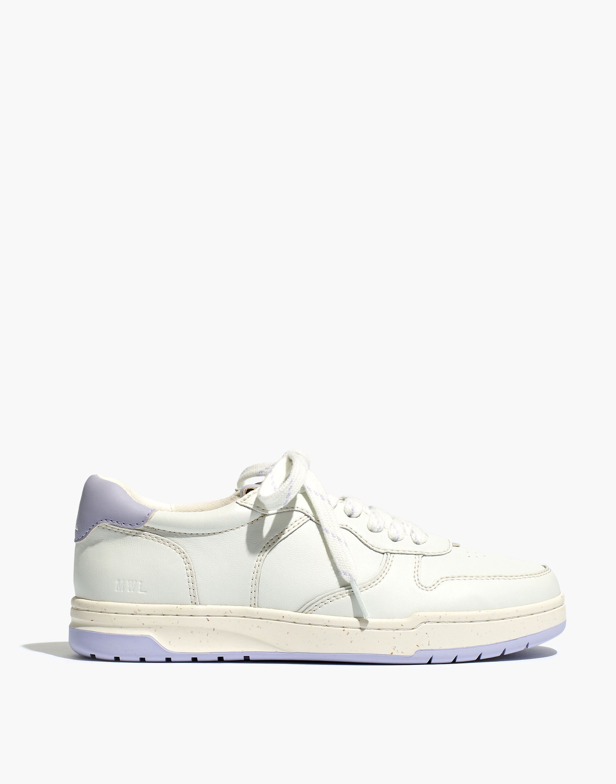 Court Low-Top Sneakers White and Purple | Madewell