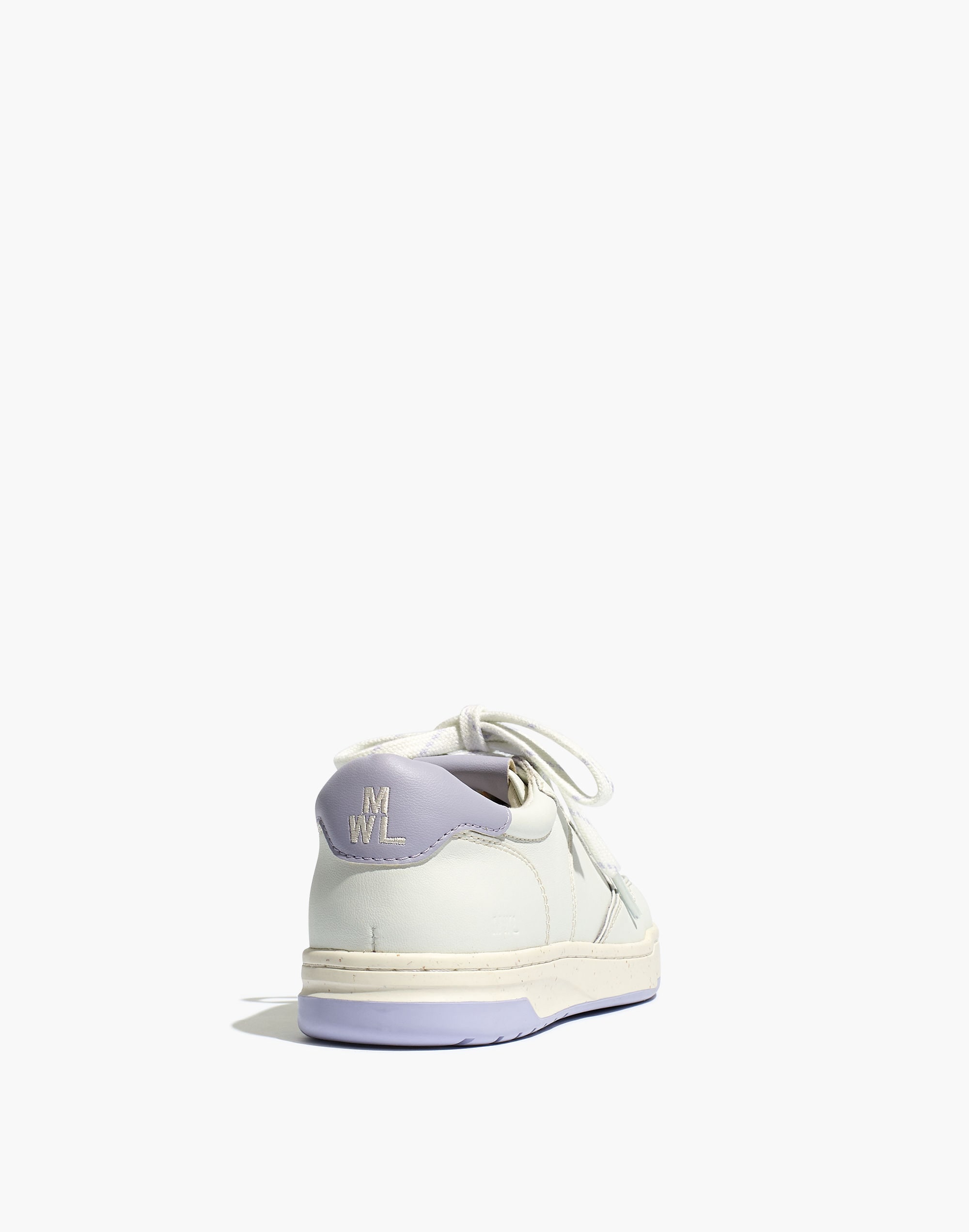 Court Low-Top Sneakers White and Purple | Madewell