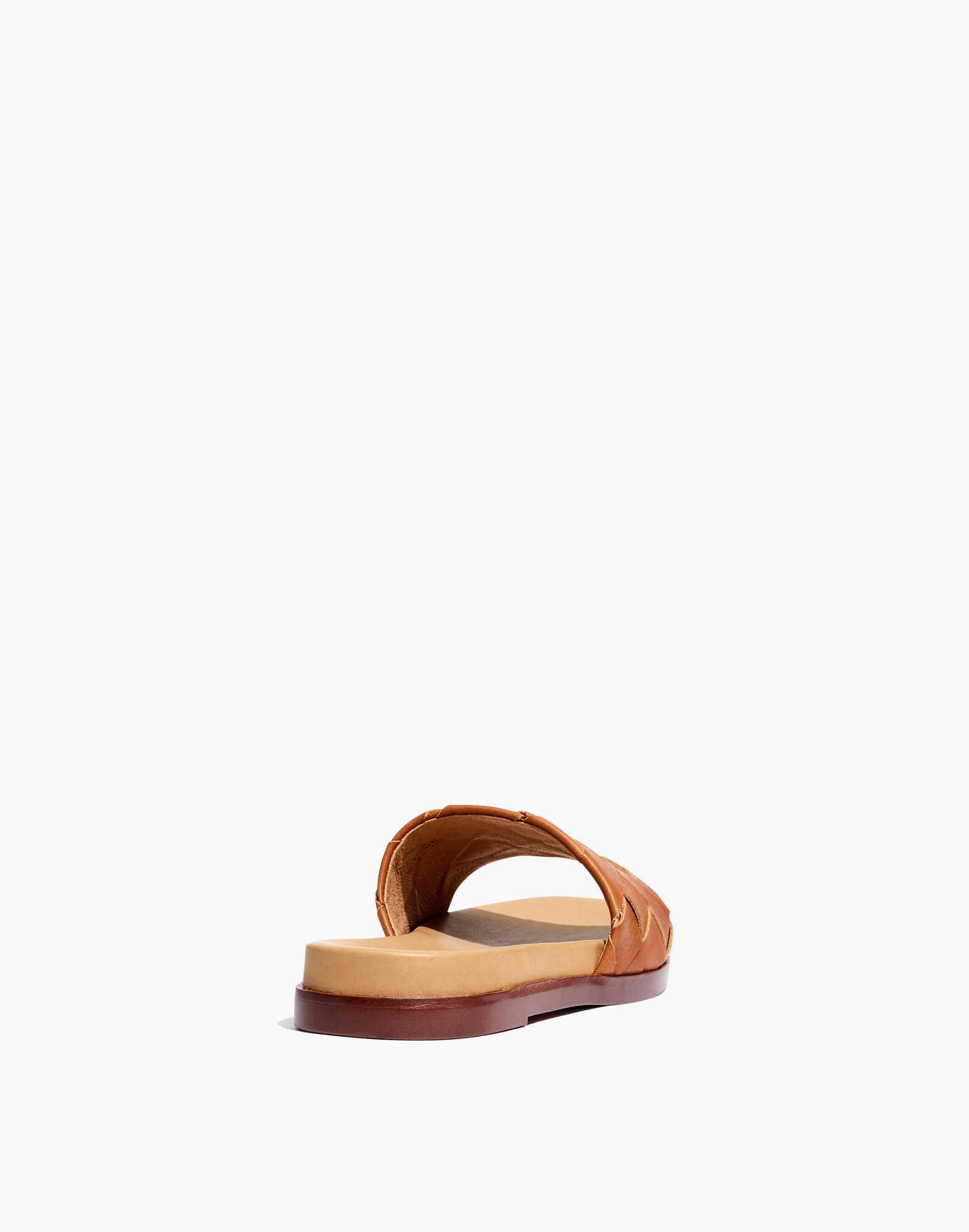 The Louisa Slide Sandal in Woven Leather | Madewell