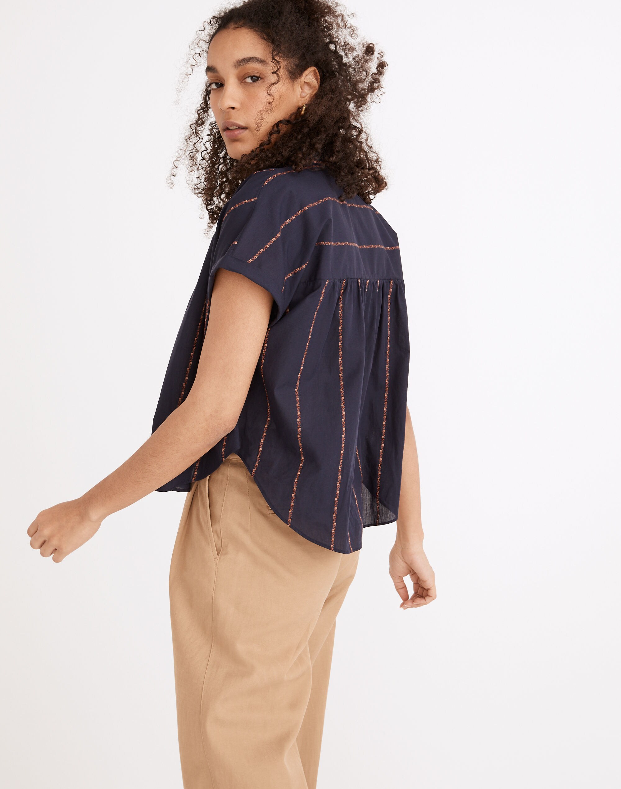 Hilltop Shirt in Jacquard Stripe | Madewell