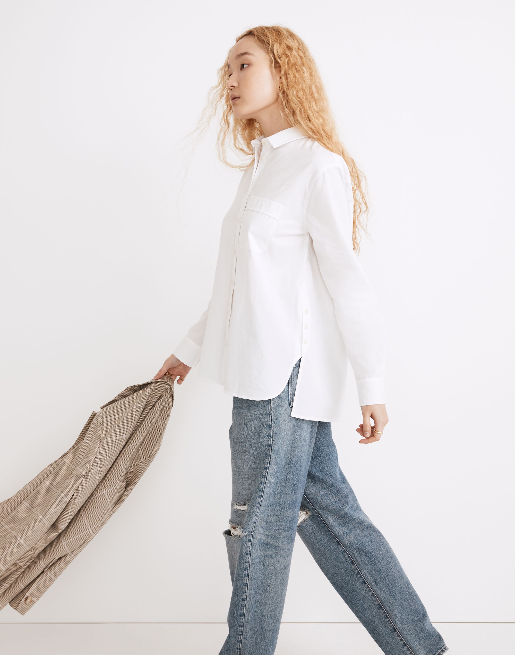 White Oversized Ex-Boyfriend Shirt | Madewell