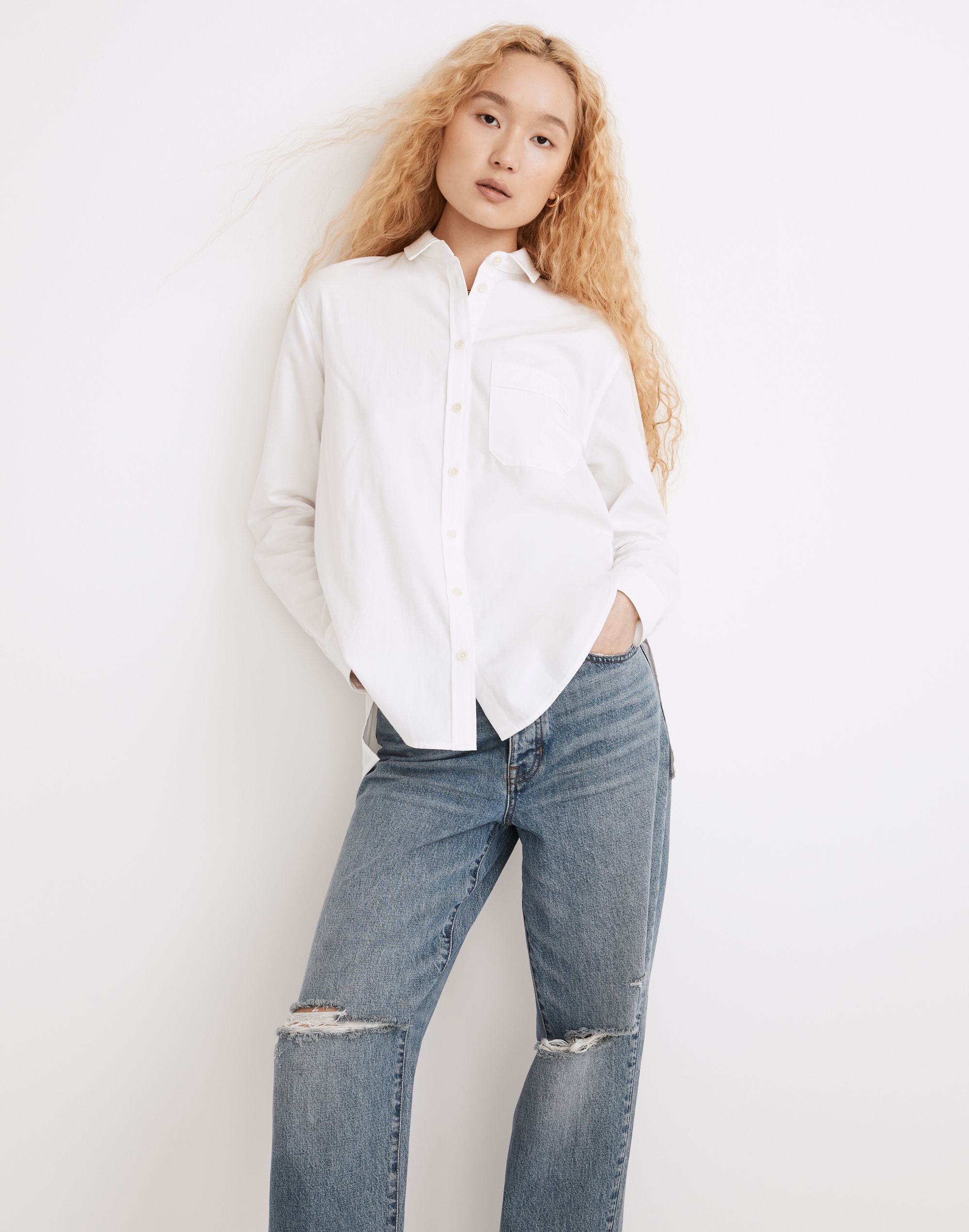 White Oversized Ex-Boyfriend Shirt | Madewell