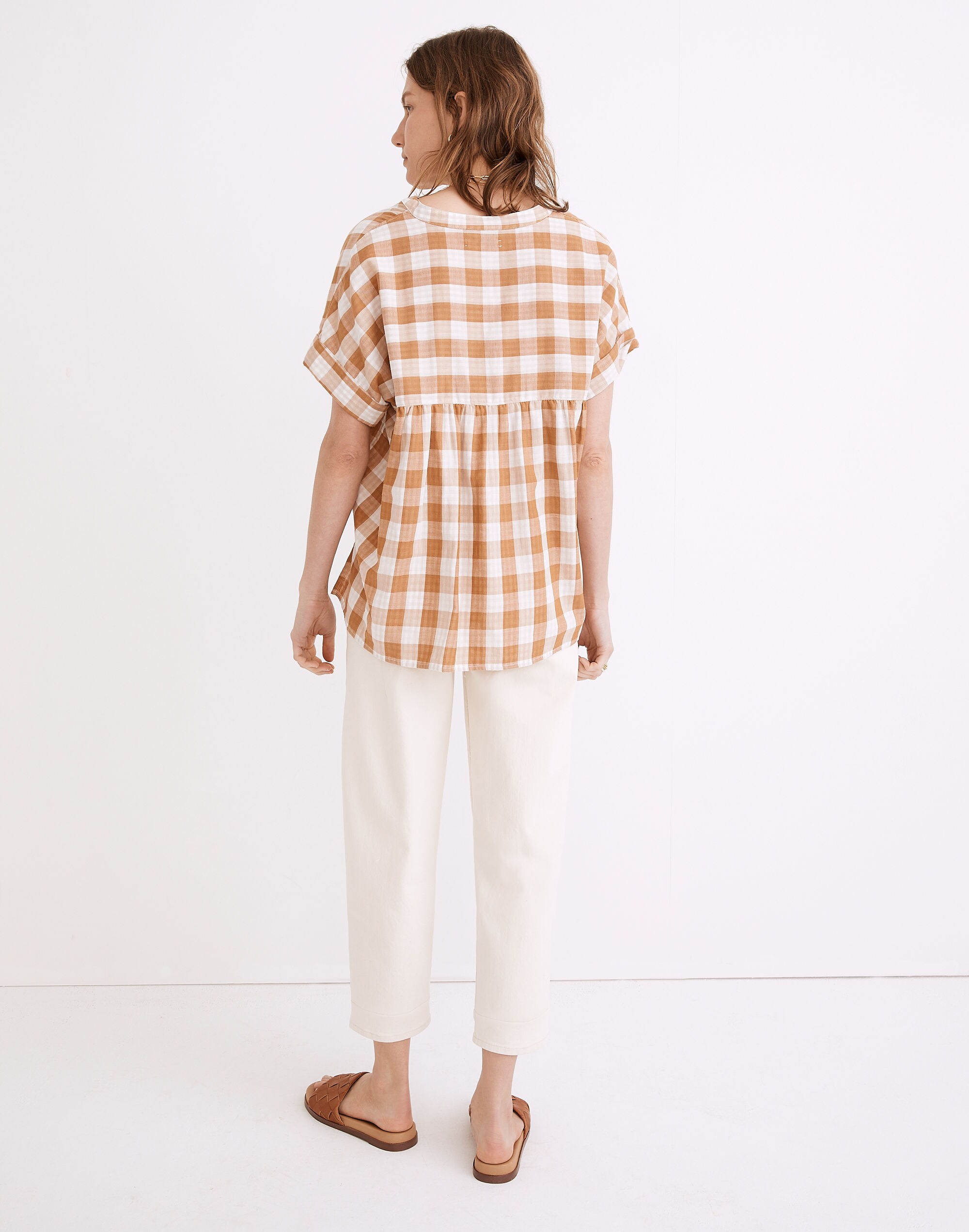 Preppy Gingham Popover Shirt - Adored By Alex