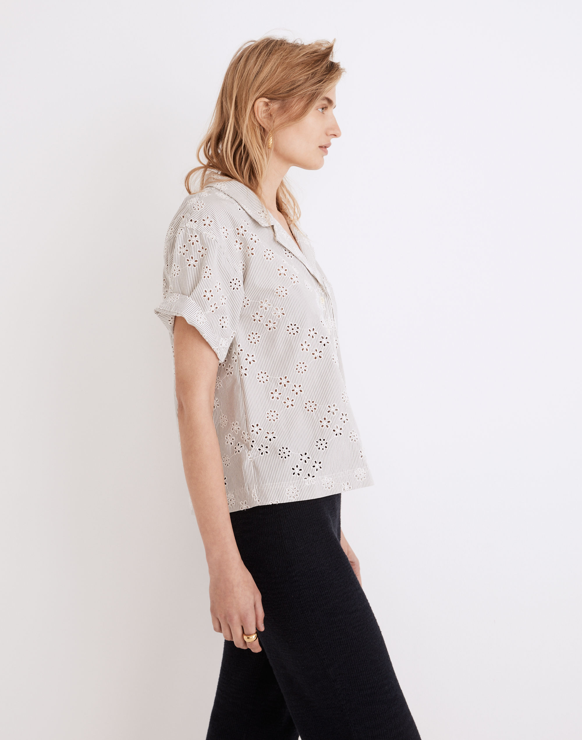 Eyelet Piedmont Camp Shirt | Madewell