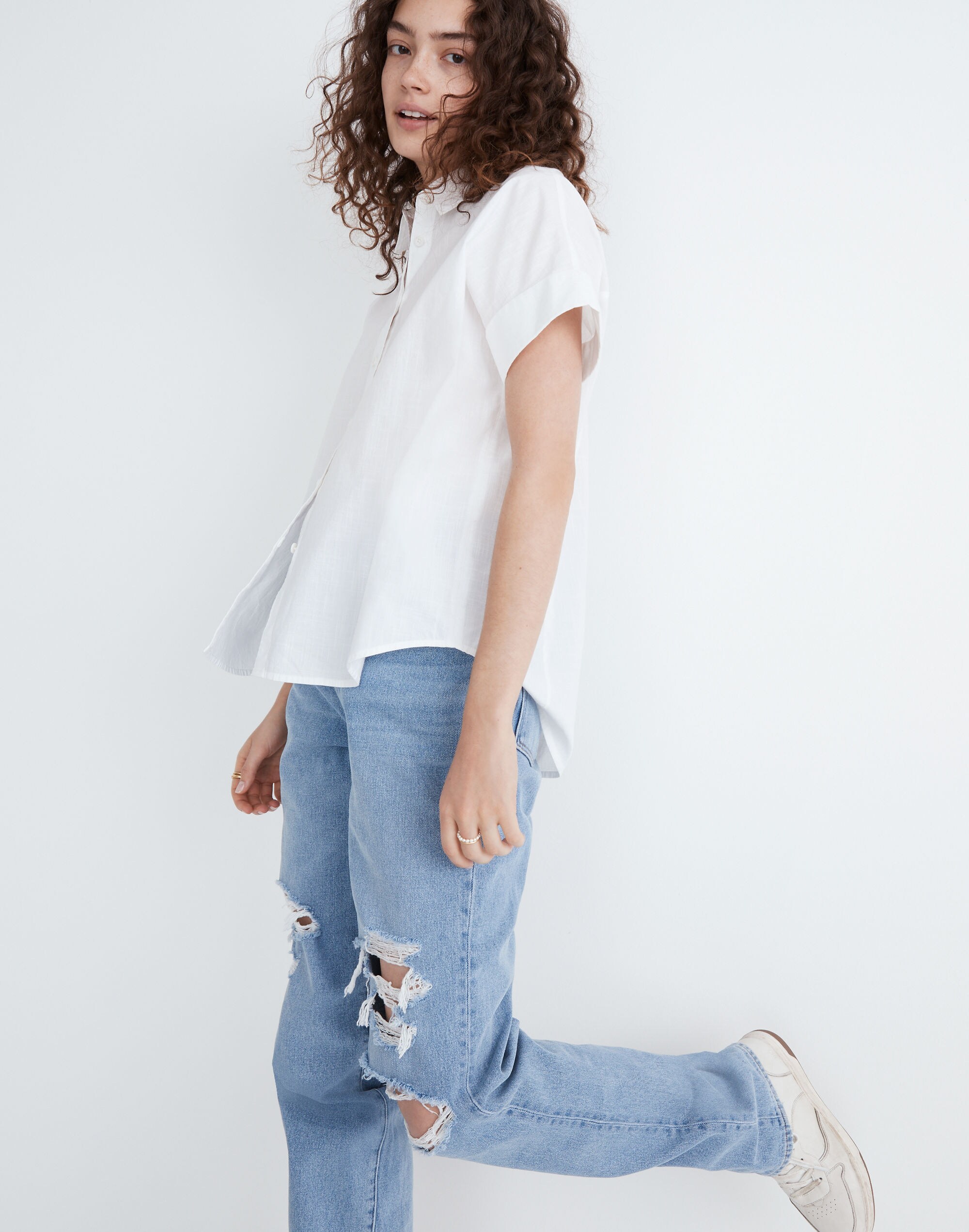 Courier Pintuck-Back Shirt | Madewell