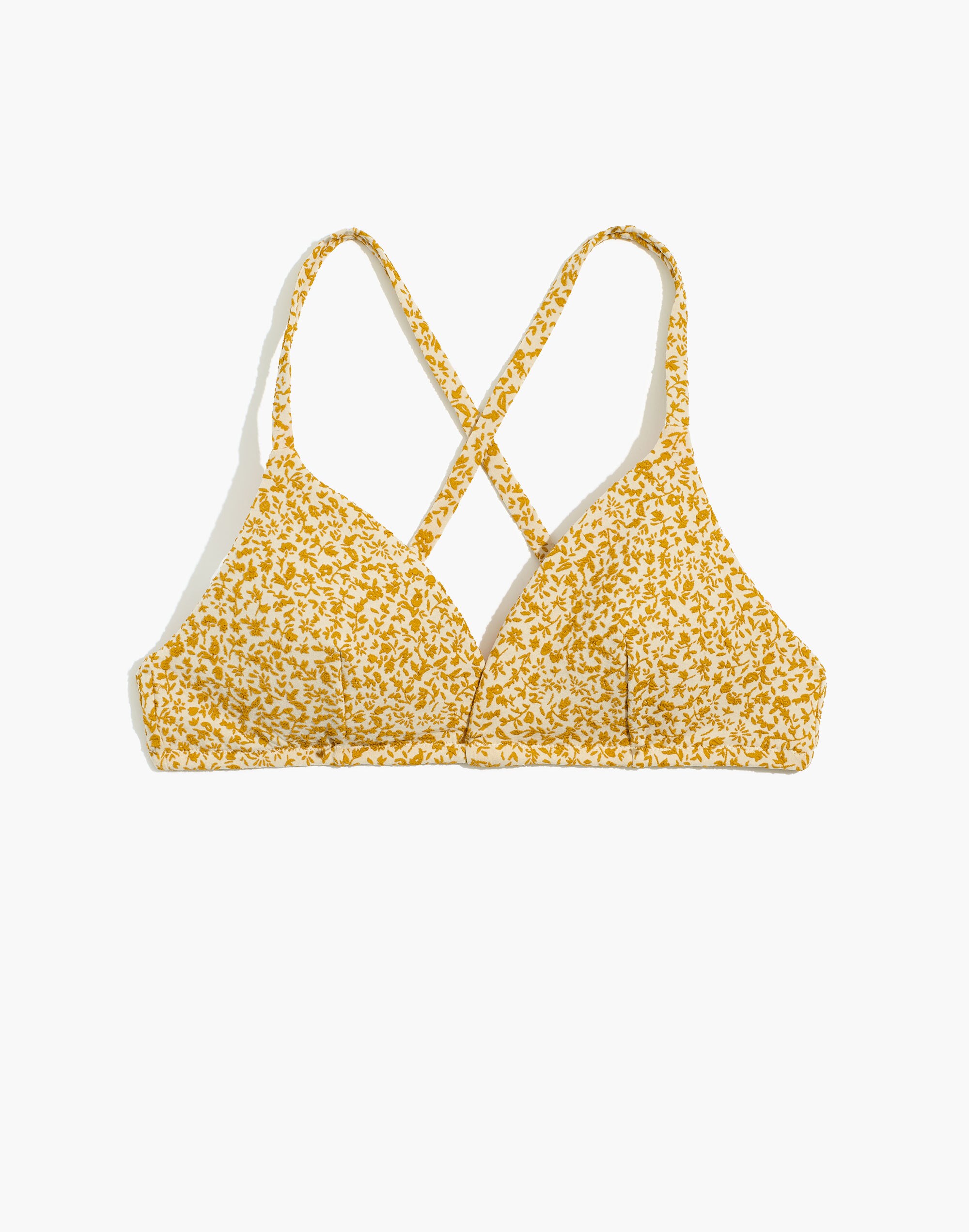 Floral Jacquard Tie-Back Bikini Top | Madewell