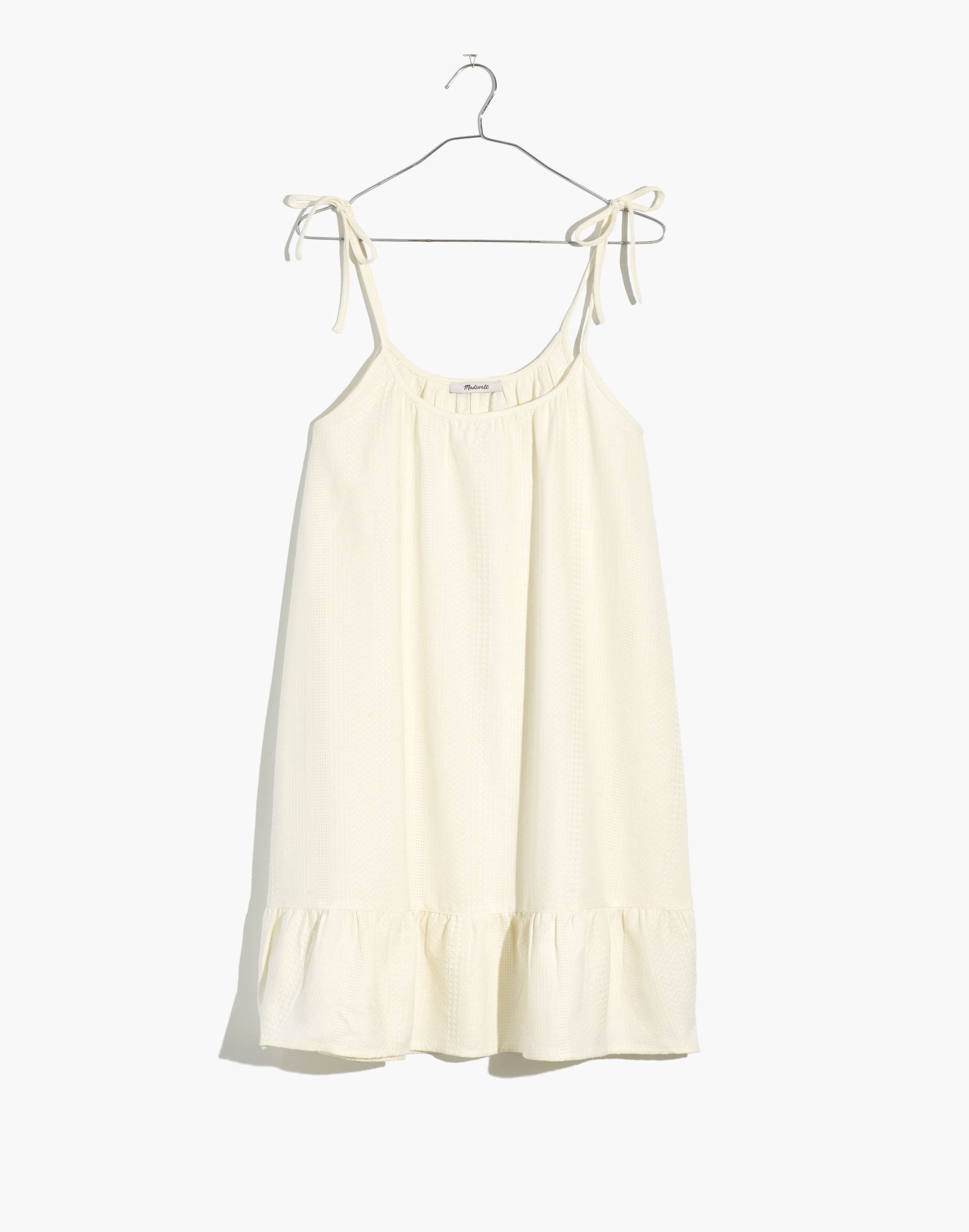 Lightestspun Tie-Strap Ruffle-Hem Cover-Up Dress | Madewell