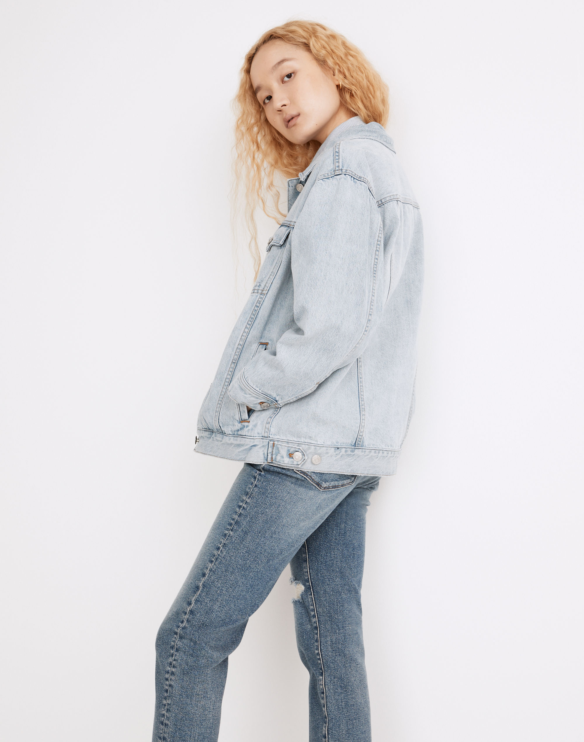 The Oversized Trucker Jean Jacket Fitzgerald Wash | Madewell