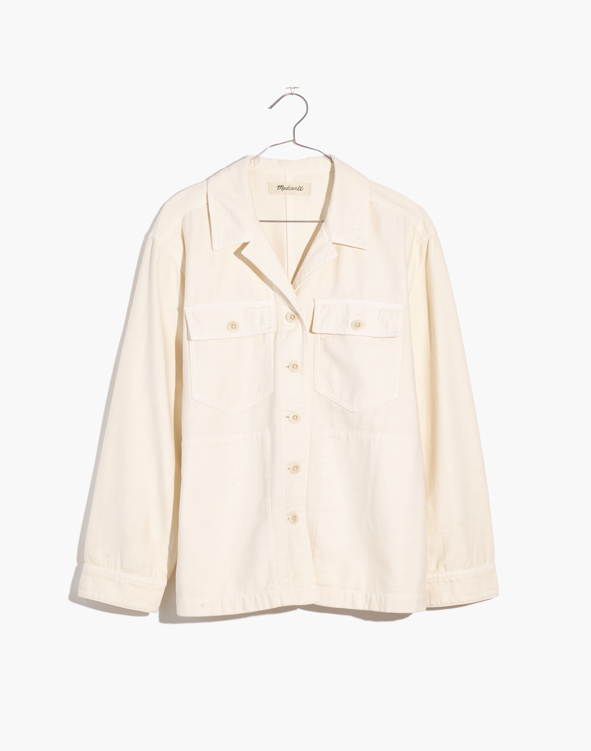 Drakefield Shirt-Jacket Ecru | Madewell