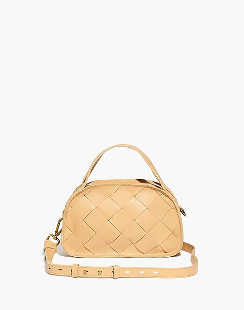 The Sydney Zip-Top Crossbody Bag: Woven Leather Edition