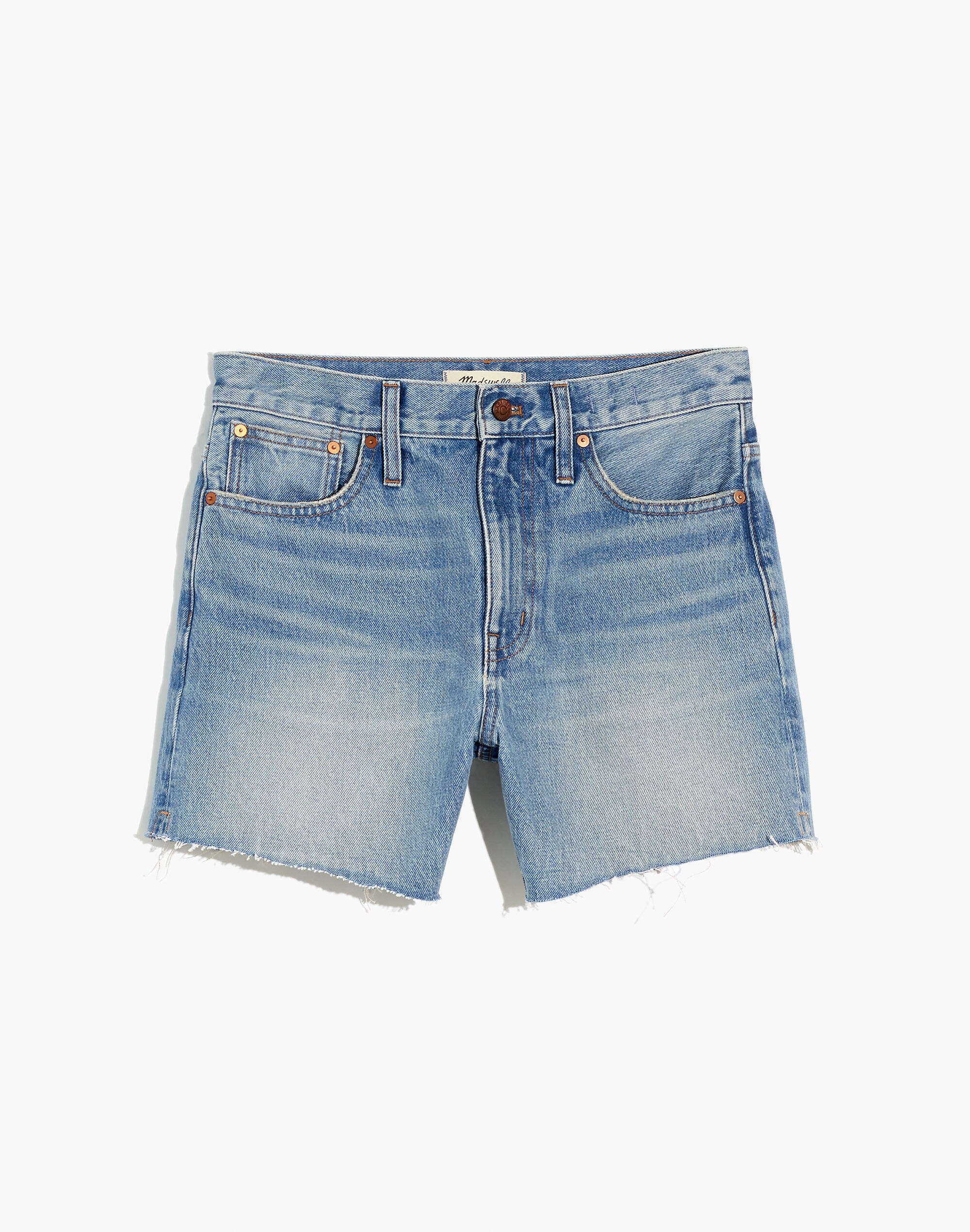 Plus Relaxed Mid-Length Denim Shorts in Kelton Wash