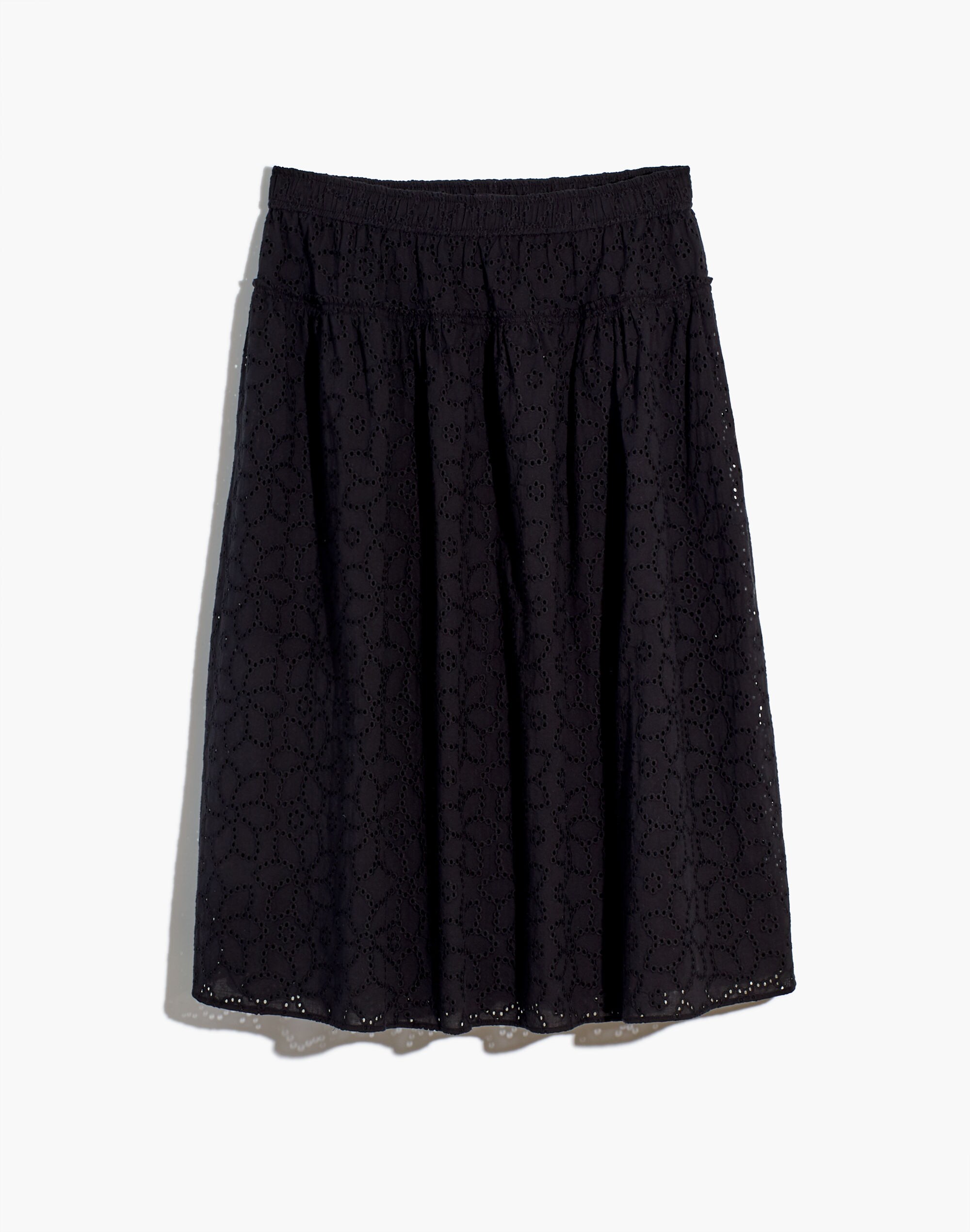 Eyelet Pull-On Midi Skirt | Madewell