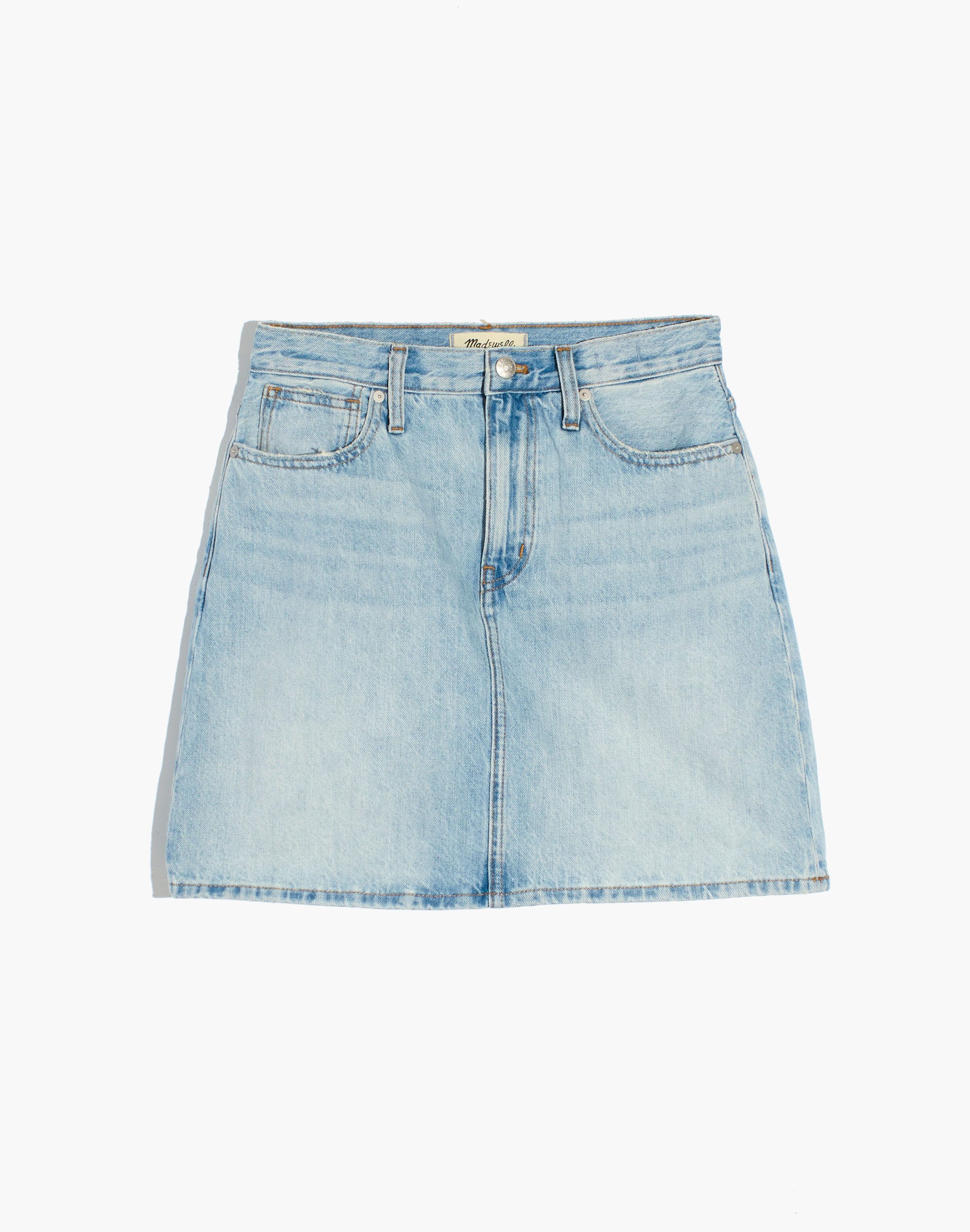 Denim High-Waist Straight Mini Skirt Fitzgerald Wash | Madewell