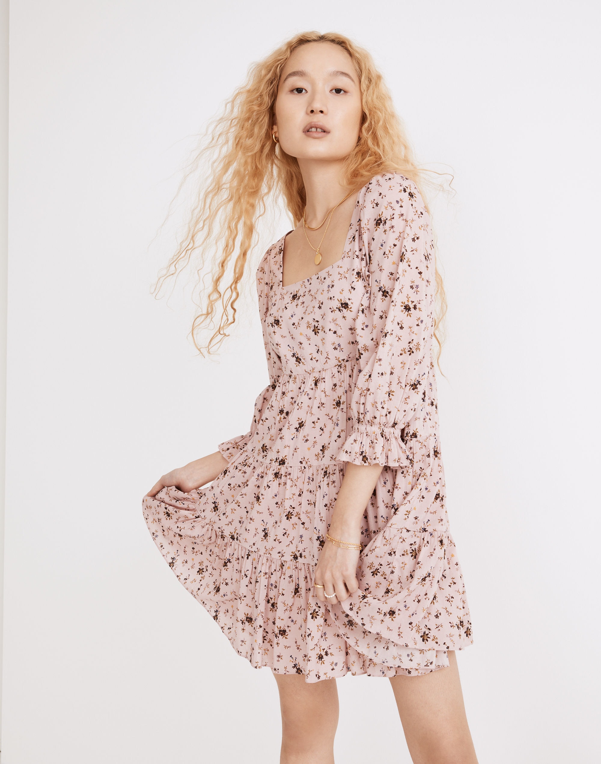 Lizzie Babydoll Dress Fresh Sprigs | Madewell