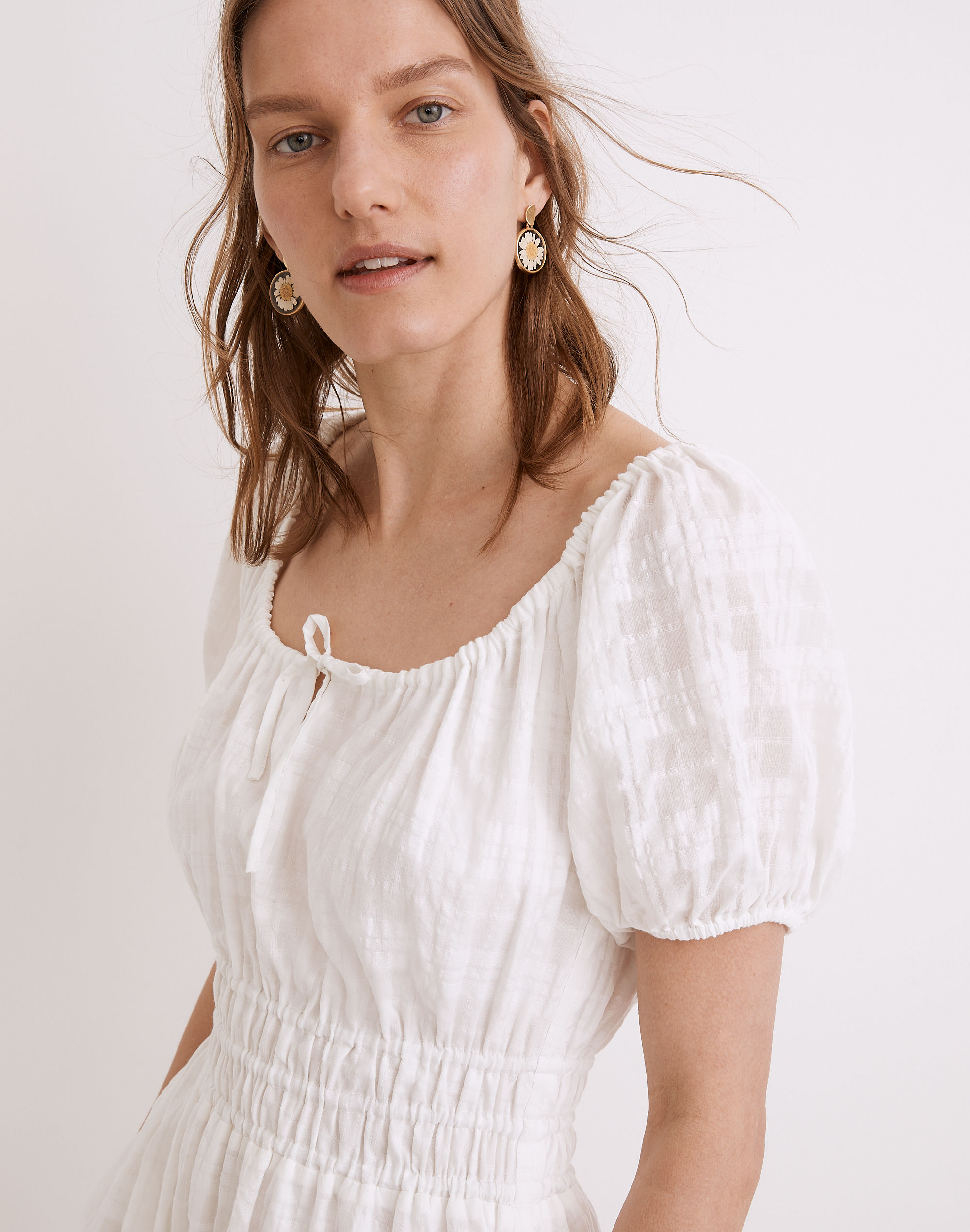 Sophia Midi Dress Seersucker Check | Madewell