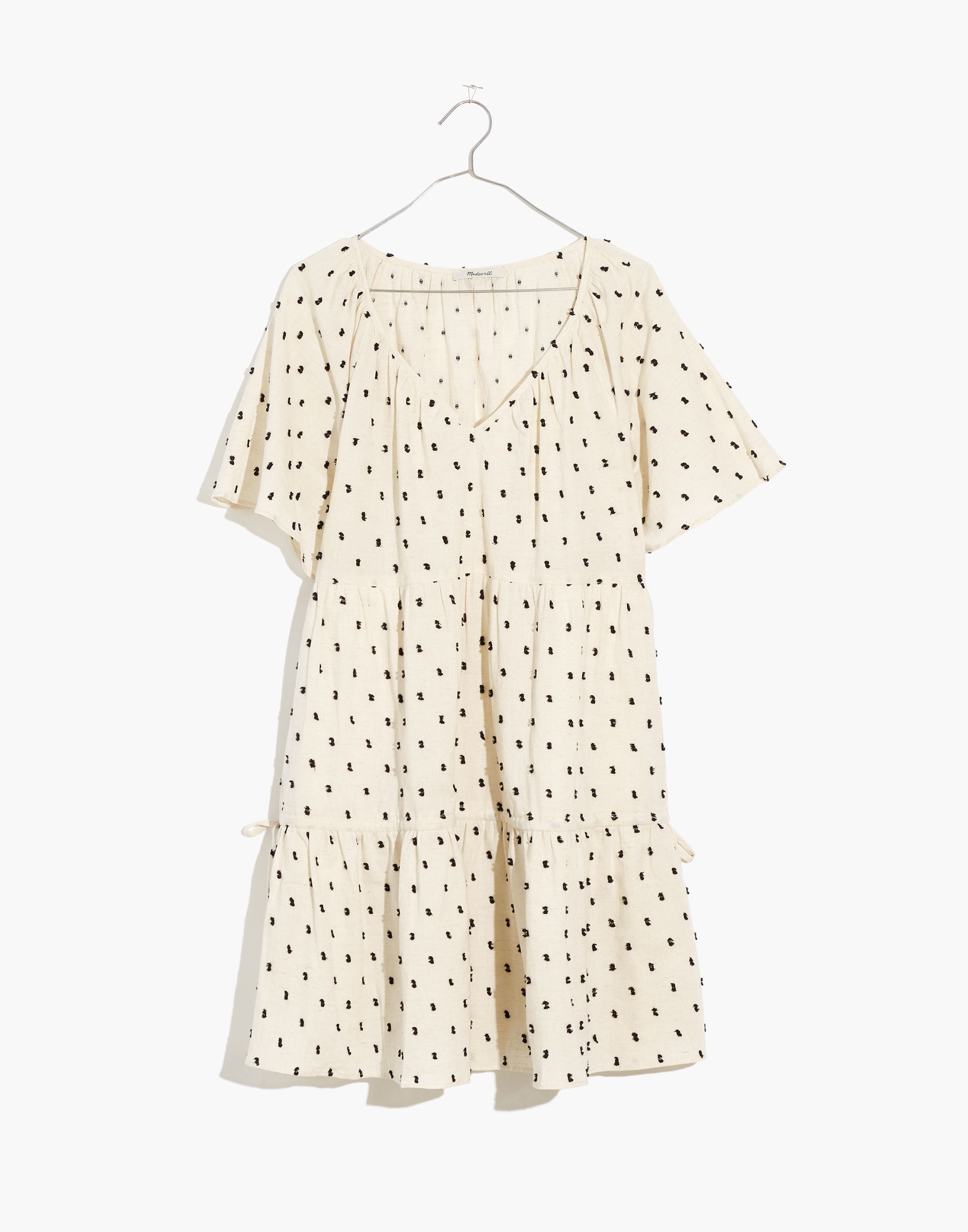 Cotton-Linen Lorelei Mini Dress Clip Dot | Madewell