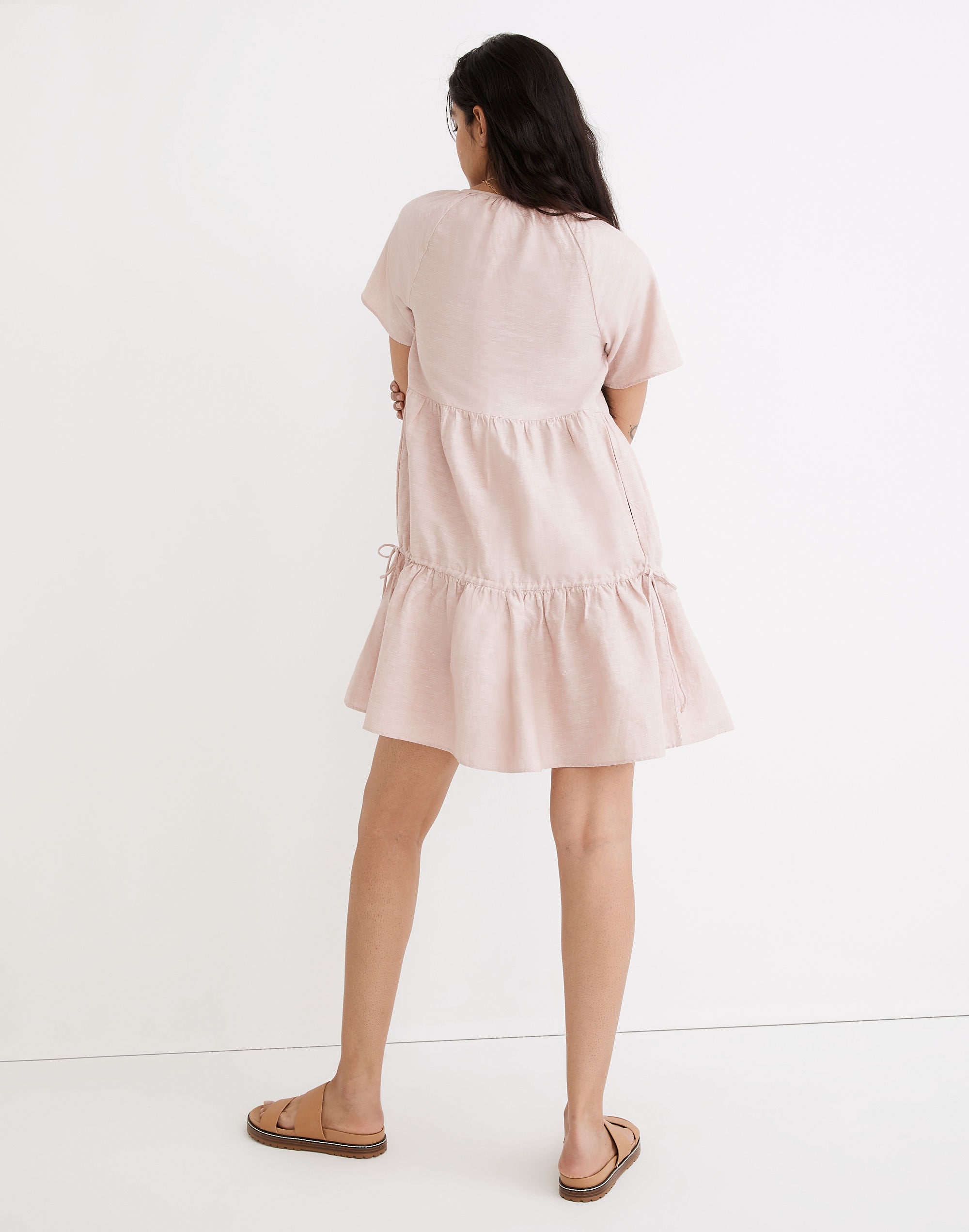 Linen-Blend Lorelei Mini Dress | Madewell