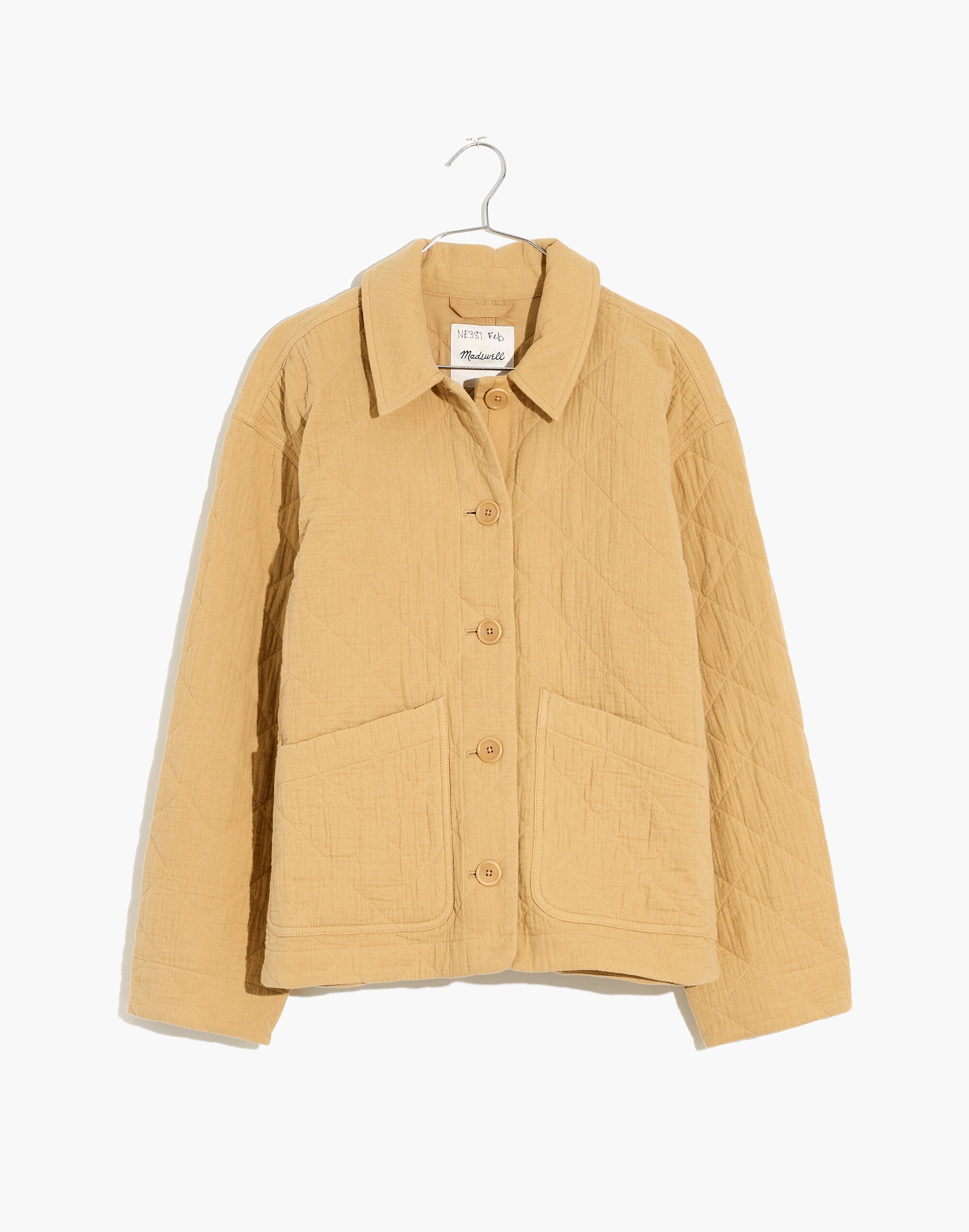 Plus Quilted Lightspun Cropped Shirt-Jacket | Madewell